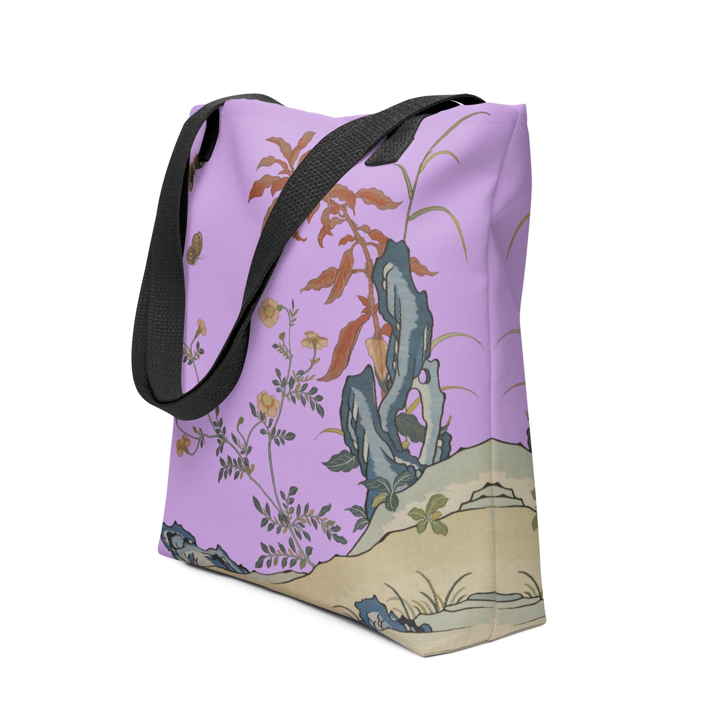 Kesi Flower Album｜Butterflies and Flowers｜Tote bag｜Lilac