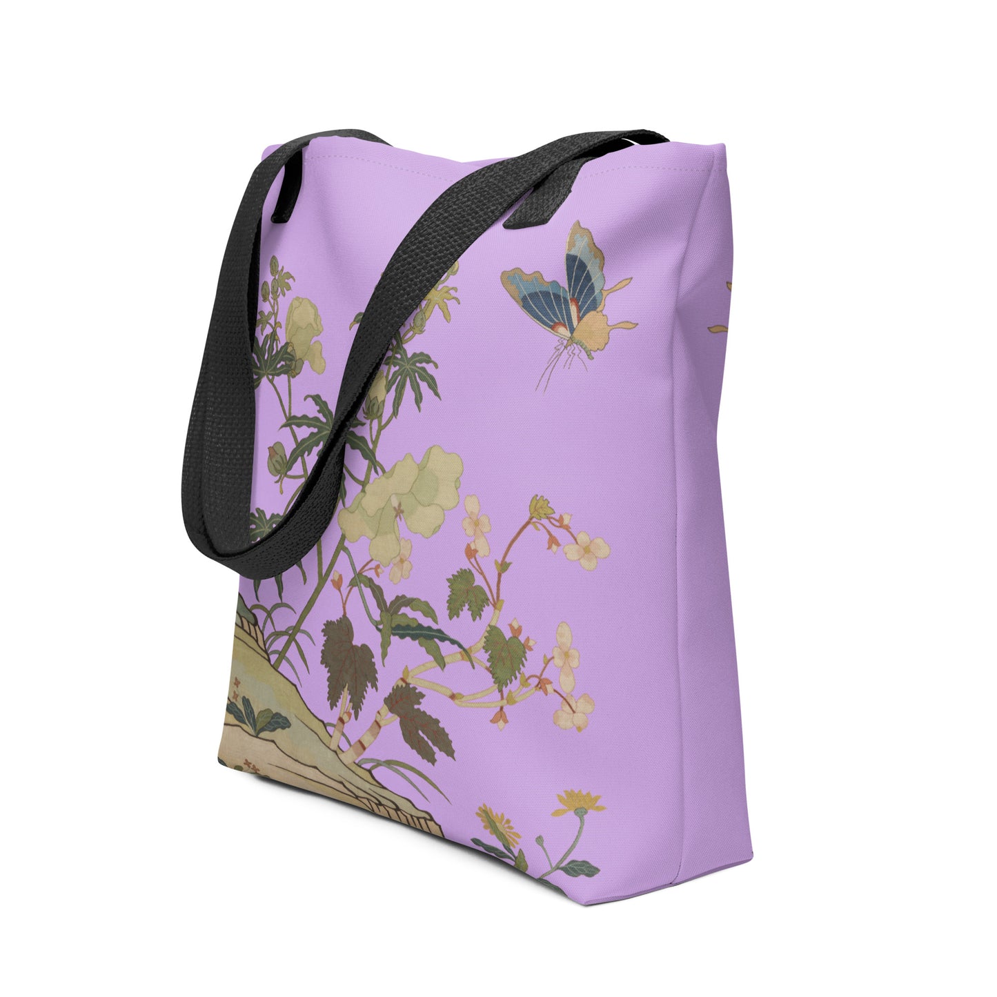 Kesi Flower Album｜Hibiscus and Begonia Blossoms｜Tote bag｜Lilac