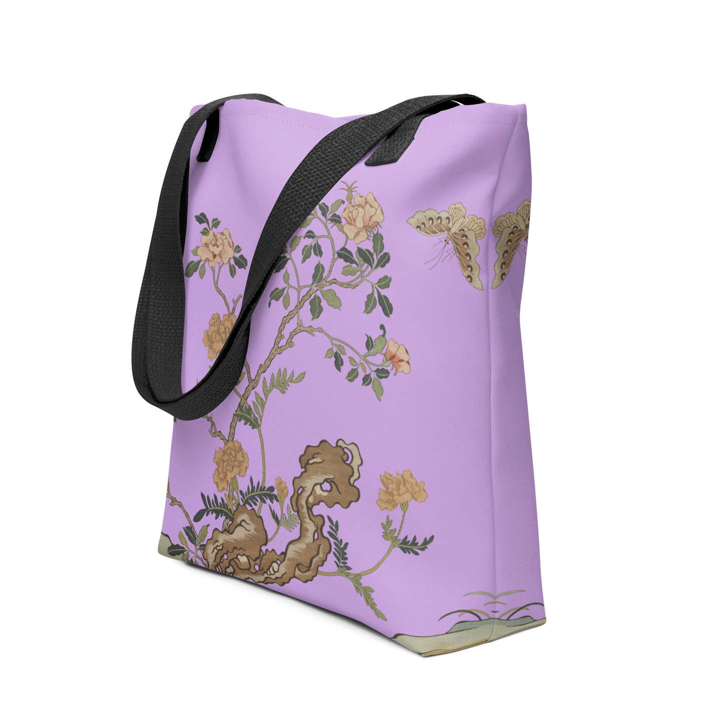 Kesi Flower Album｜Camellia and Butterfly｜Tote bag｜Lilac