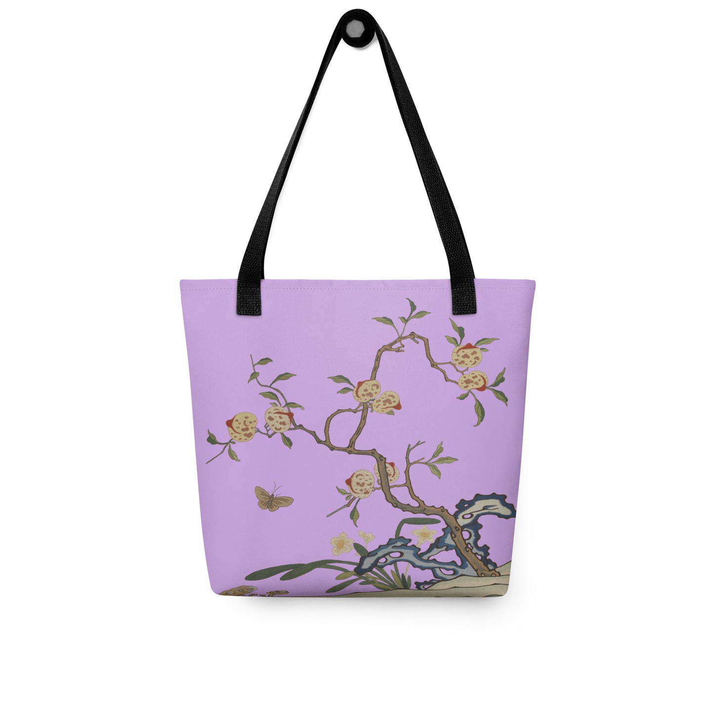 Kesi Flower Album｜Narcissus and Peaches｜Tote bag｜Lilac