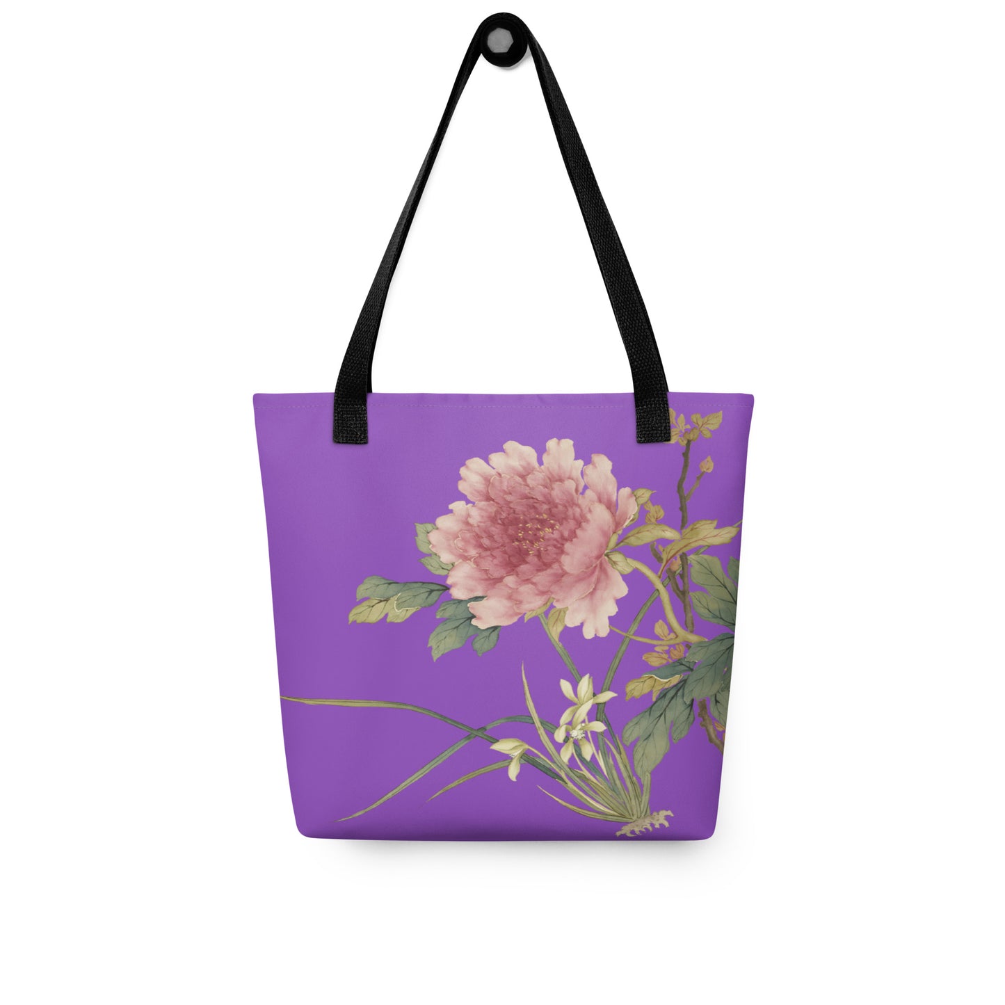 The Spirit of Flowers in Twelve Months｜Orchid and Tree Peony in Bloom｜Tote bag｜Purple