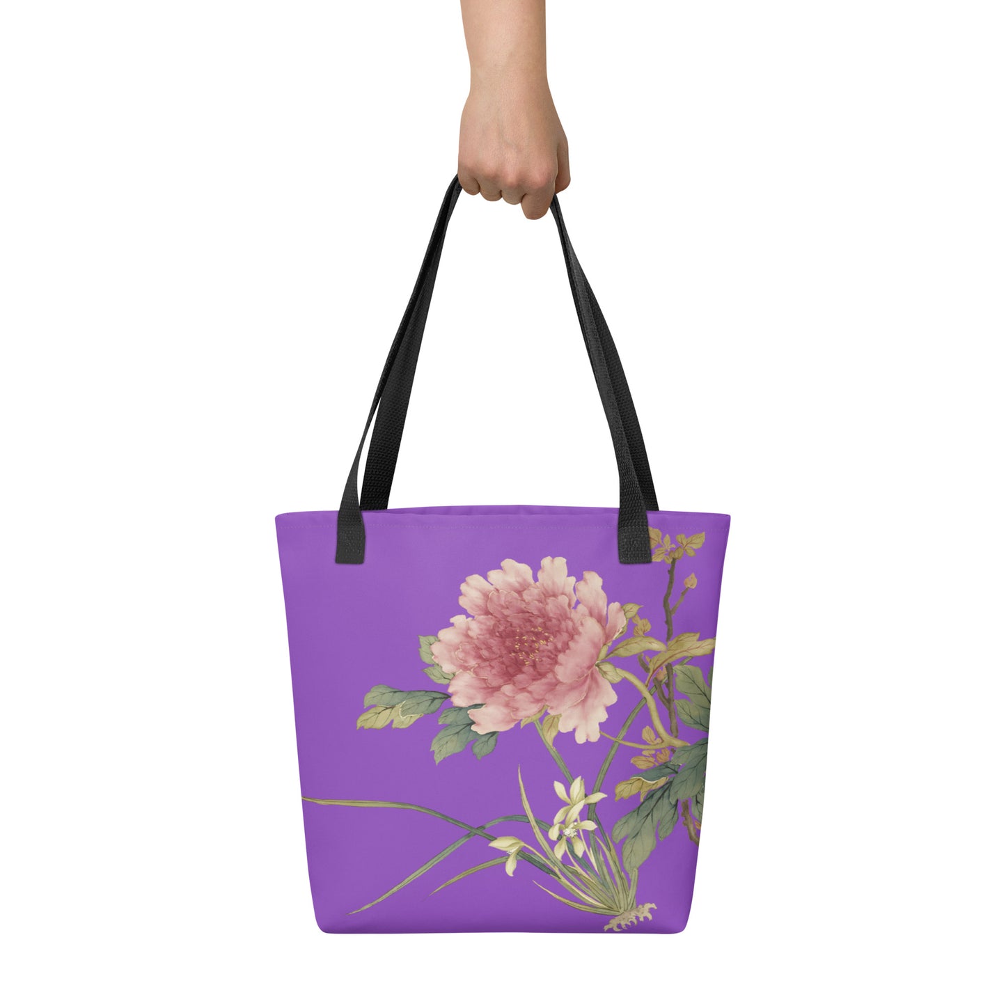 The Spirit of Flowers in Twelve Months｜Orchid and Tree Peony in Bloom｜Tote bag｜Purple