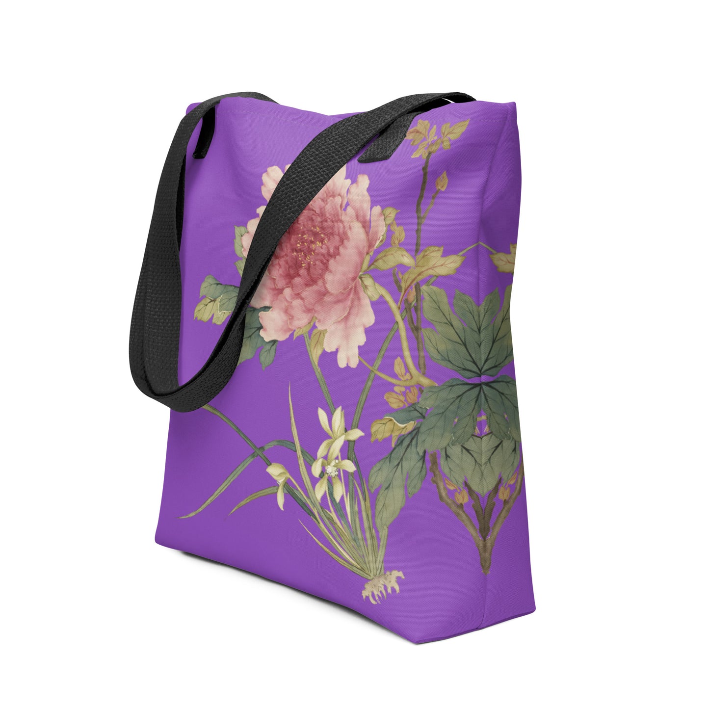 The Spirit of Flowers in Twelve Months｜Orchid and Tree Peony in Bloom｜Tote bag｜Purple