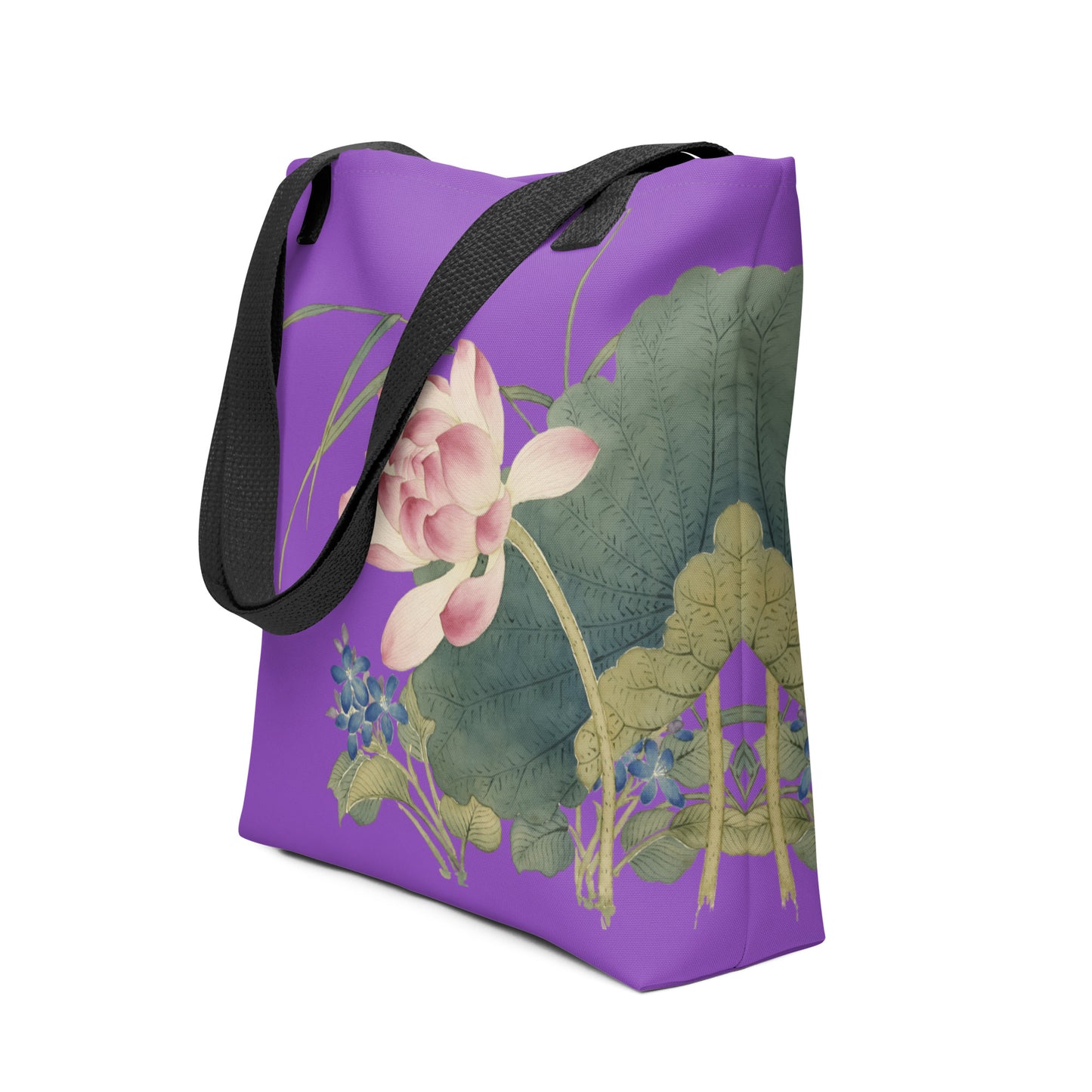 The Spirit of Flowers in Twelve Months｜Lotus in Bloom｜Tote bag｜Purple