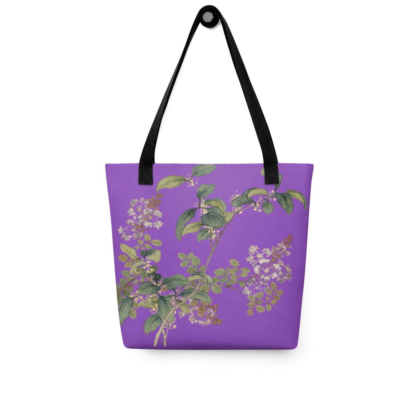 The Spirit of Flowers in Twelve Months｜Osmanthus and Crape Myrtle in Bloom｜Tote bag｜Purple