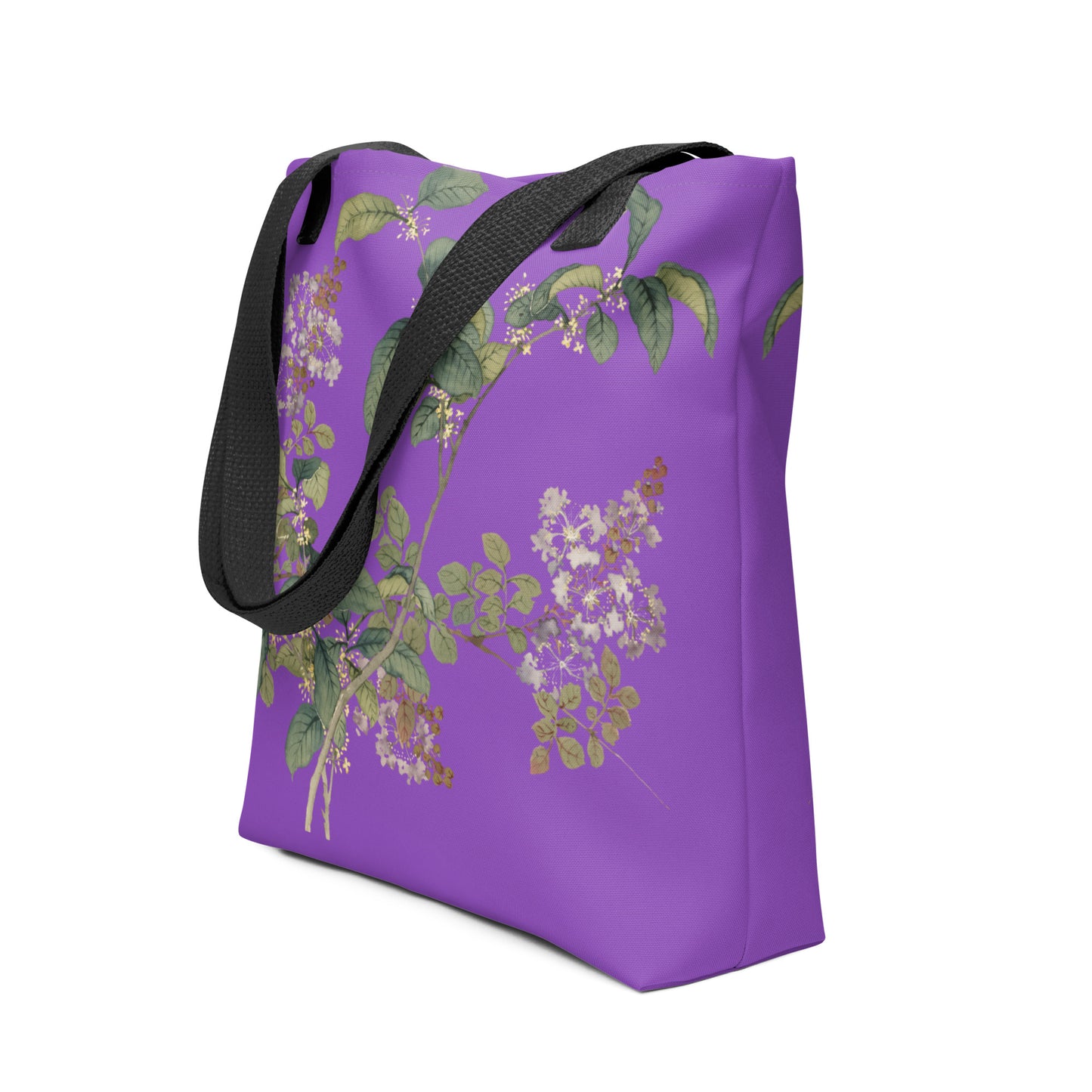 The Spirit of Flowers in Twelve Months｜Osmanthus and Crape Myrtle in Bloom｜Tote bag｜Purple