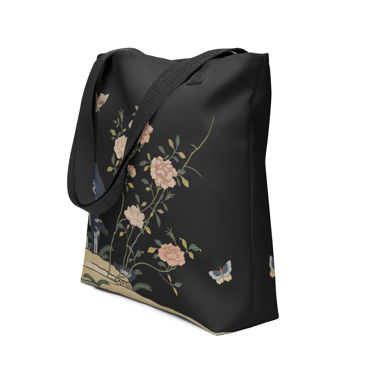 Kesi Flower Album｜Red Roses｜Tote bag｜Black