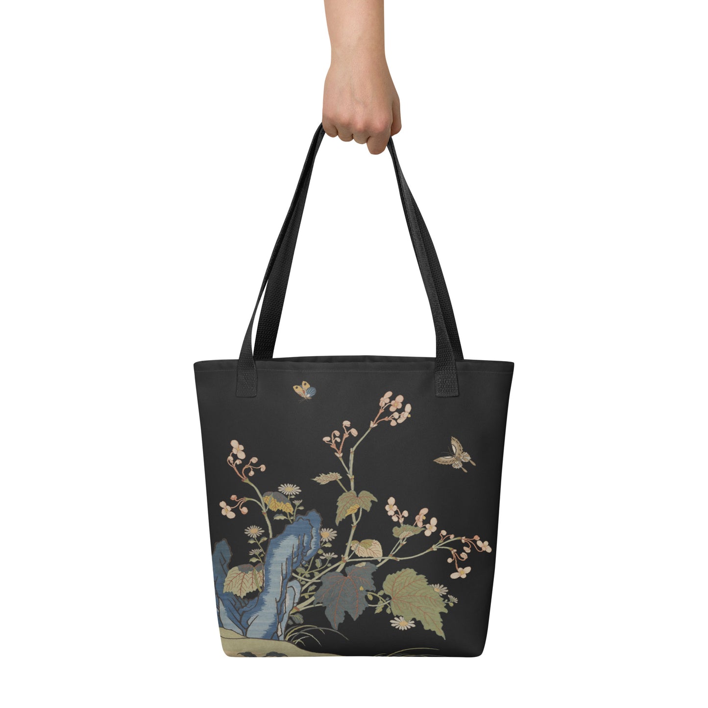 Kesi Flower Album｜Begonia Blossoms｜Tote bag｜Black