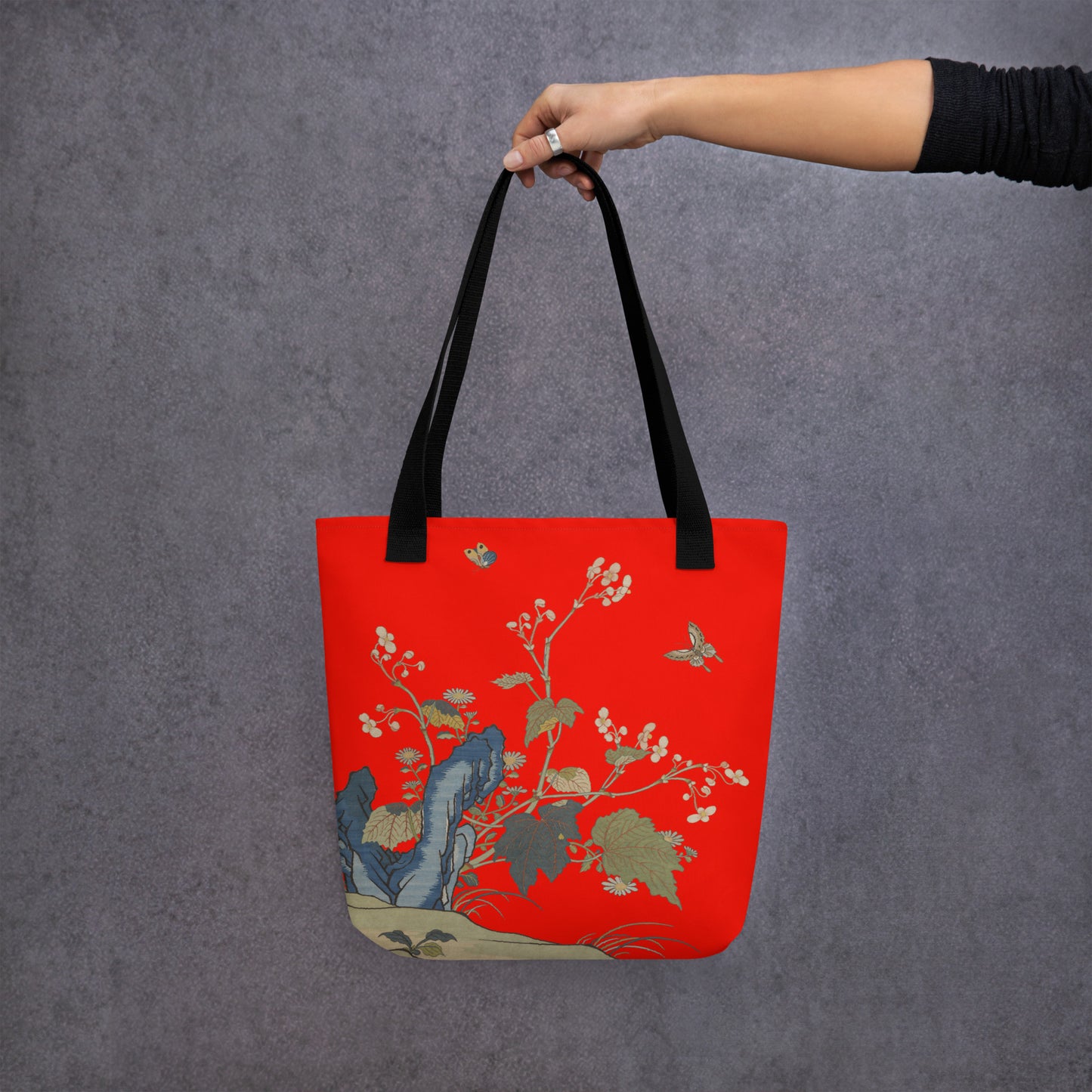 Kesi Flower Album｜Begonia Blossoms｜Tote bag｜Garnet red