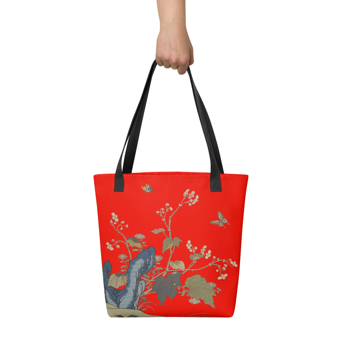 Kesi Flower Album｜Begonia Blossoms｜Tote bag｜Garnet red