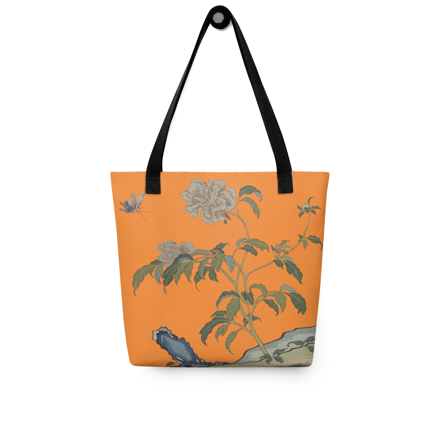 Kesi Flower Album｜Peonies and Butterfly｜Tote bag｜Orange