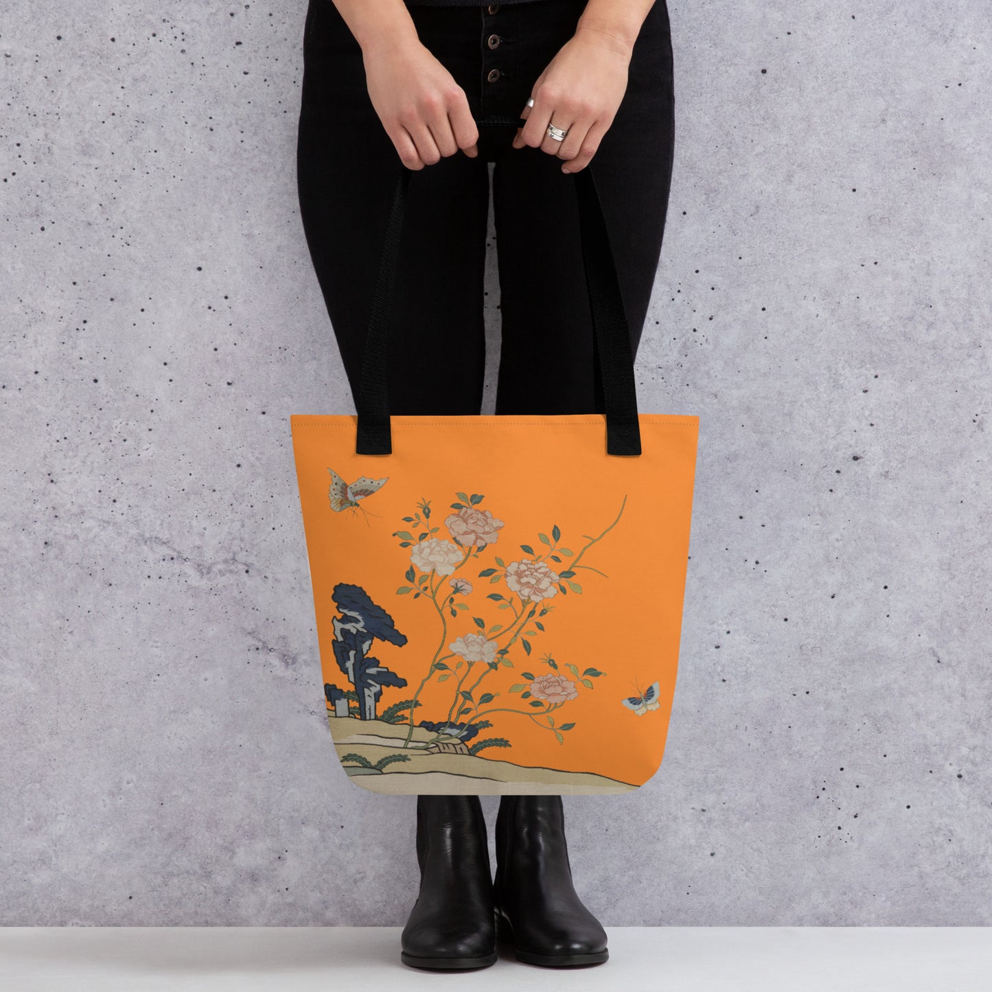 Kesi Flower Album｜Red Roses｜Tote bag｜Orange