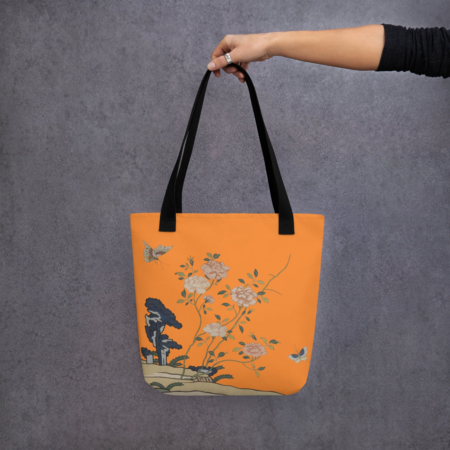 Kesi Flower Album｜Red Roses｜Tote bag｜Orange