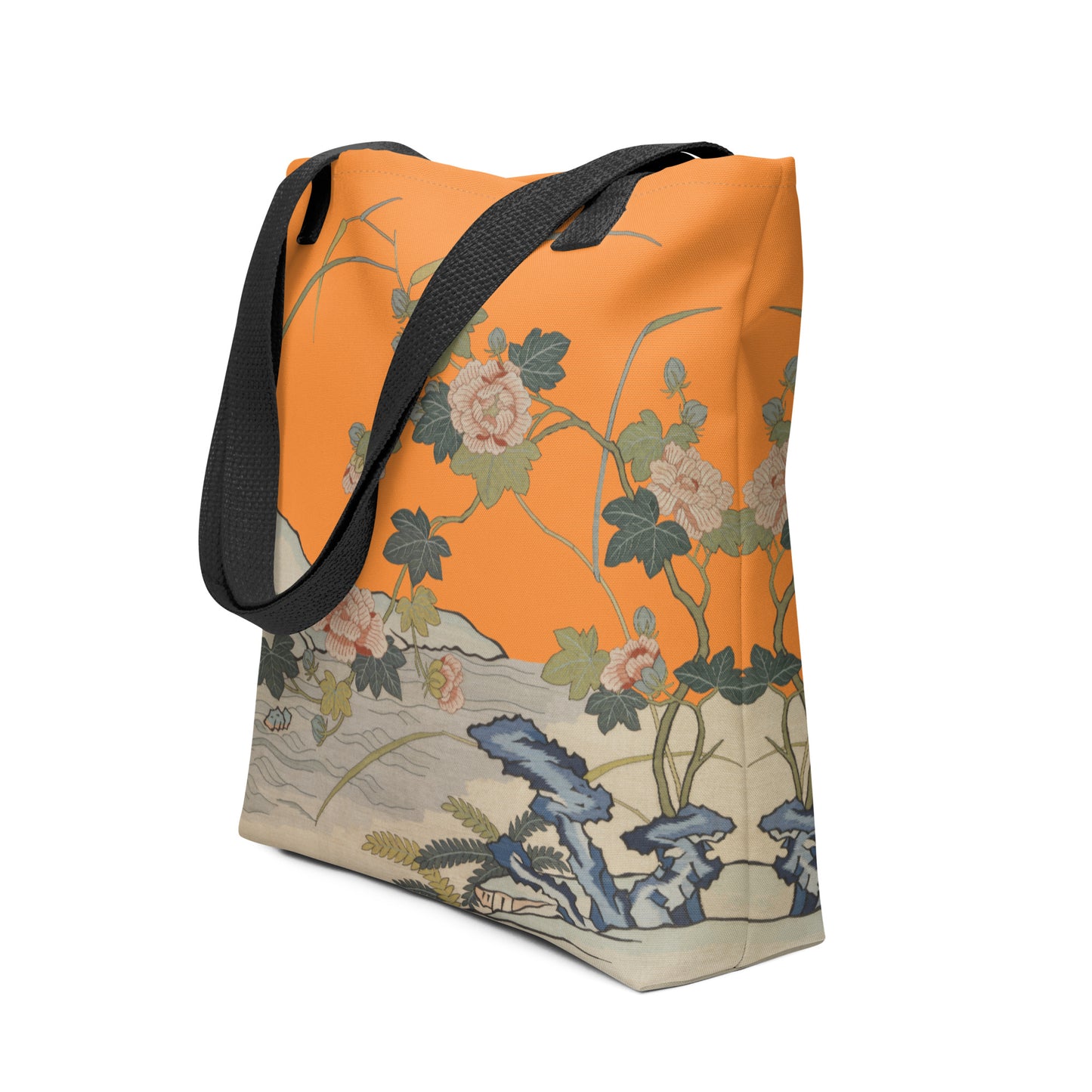 タペストリーの花｜Hibiscus by the Water｜Tote bag｜Orange