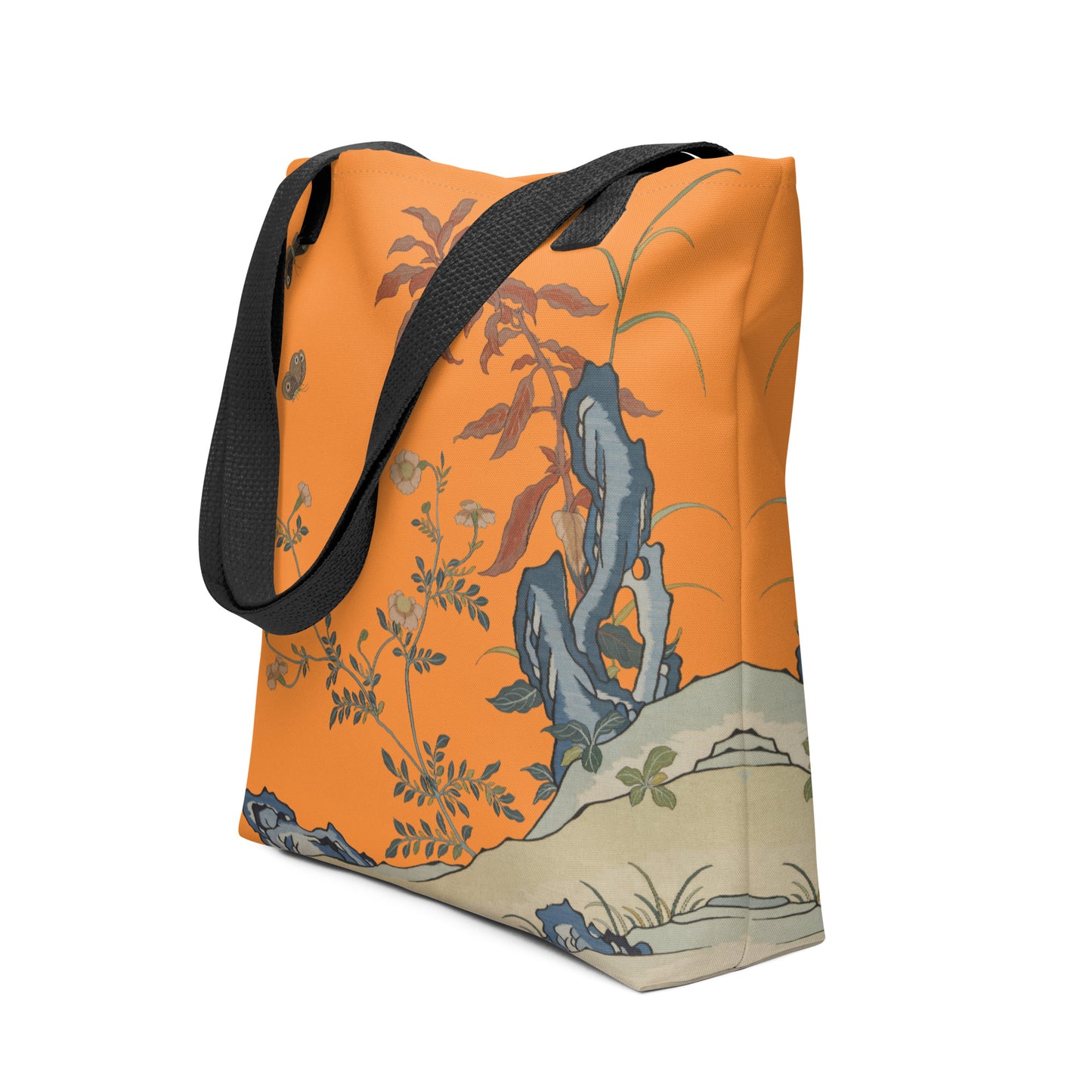 Kesi Flower Album｜Butterflies and Flowers｜Tote bag｜Orange