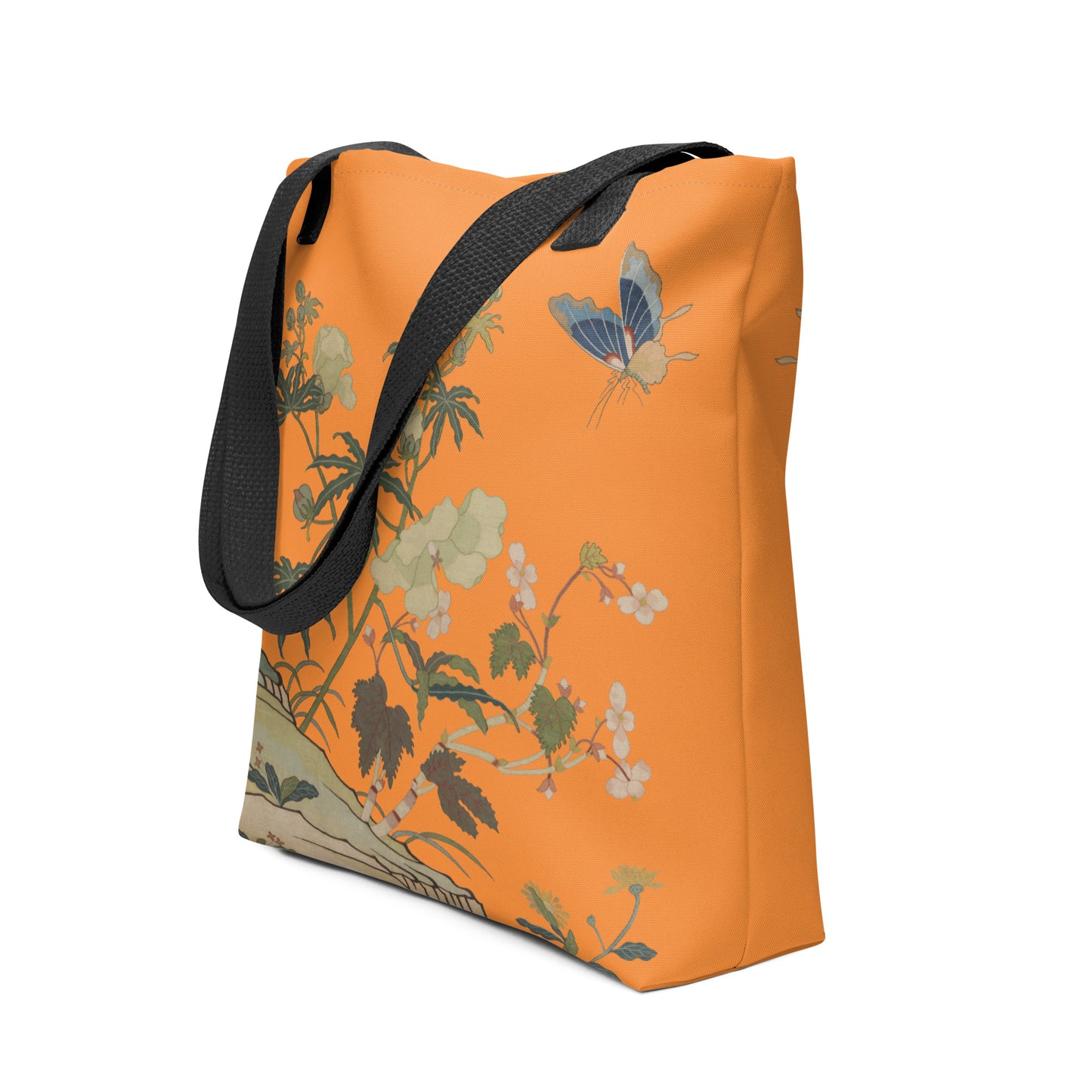 Kesi Flower Album｜Hibiscus and Begonia Blossoms｜Tote bag｜Orange