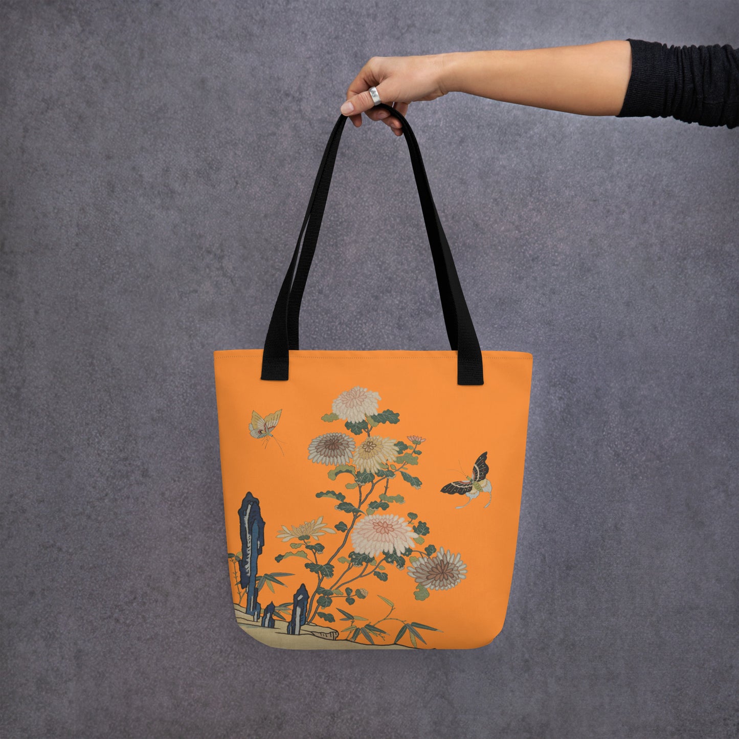 Kesi Flower Album｜Chrysanthemums and Butterflies｜Tote bag｜Orange