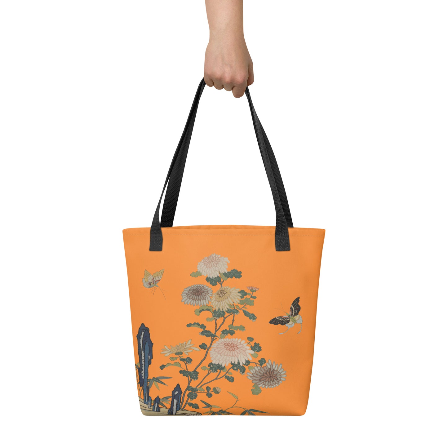 Kesi Flower Album｜Chrysanthemums and Butterflies｜Tote bag｜Orange