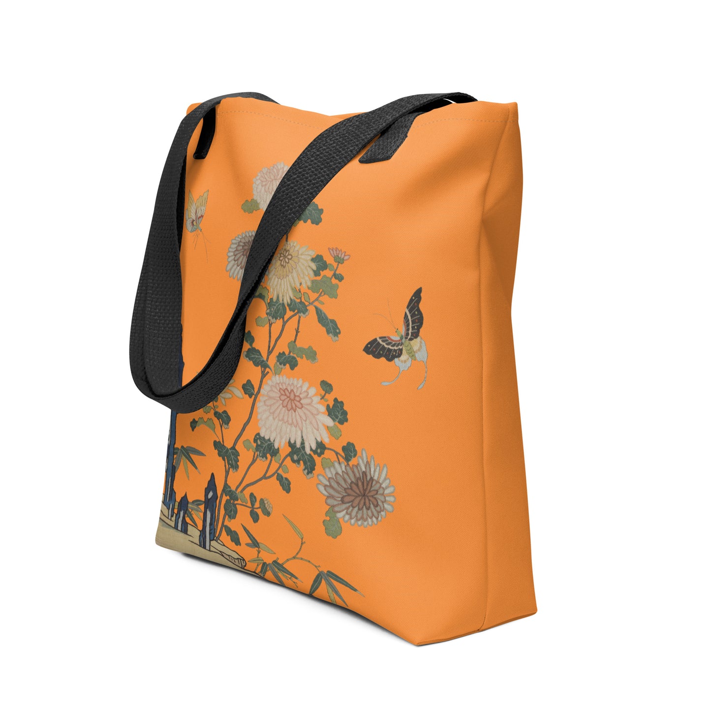 Kesi Flower Album｜Chrysanthemums and Butterflies｜Tote bag｜Orange