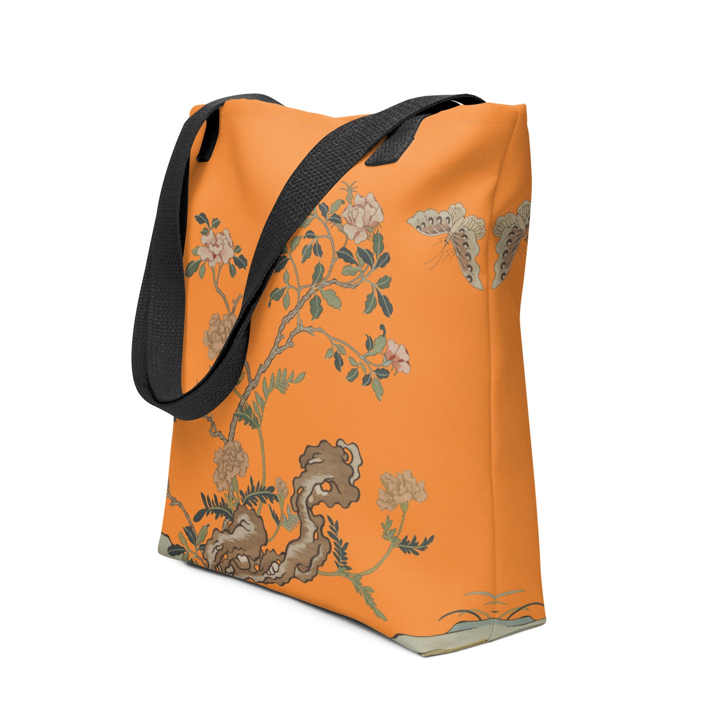 Kesi Flower Album｜Camellia and Butterfly｜Tote bag｜Orange