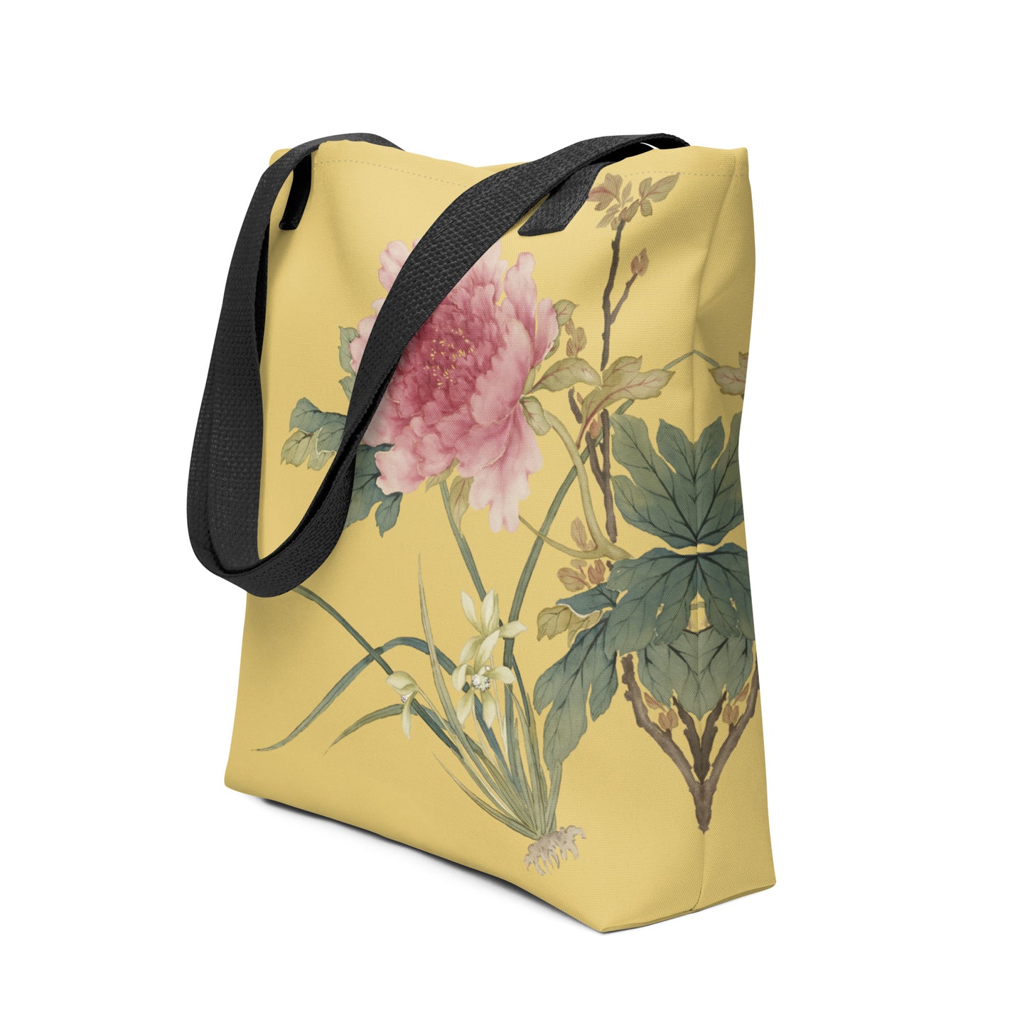 The Spirit of Flowers in Twelve Months｜Orchid and Tree Peony in Bloom｜Tote bag｜Gold