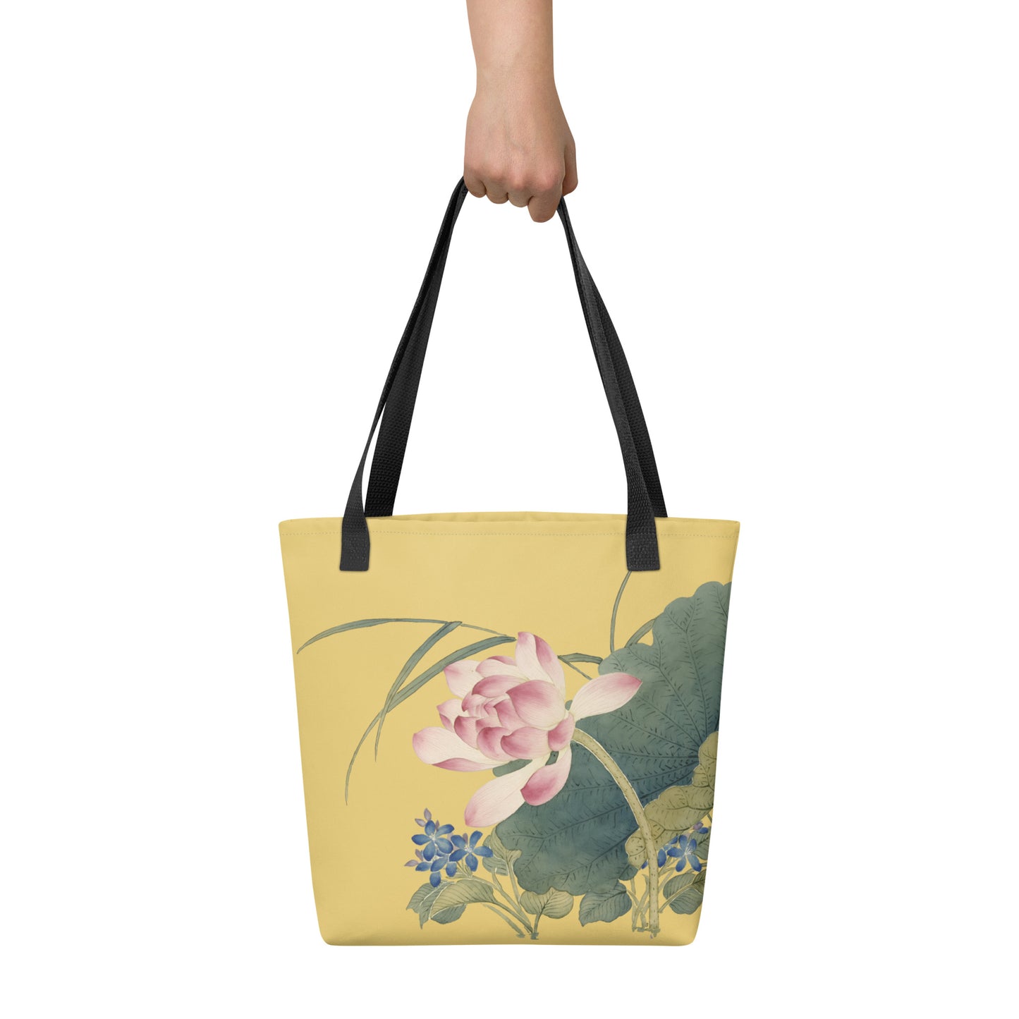 The Spirit of Flowers in Twelve Months｜Lotus in Bloom｜Tote bag｜Gold