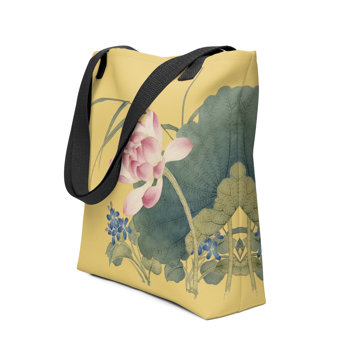 The Spirit of Flowers in Twelve Months｜Lotus in Bloom｜Tote bag｜Gold