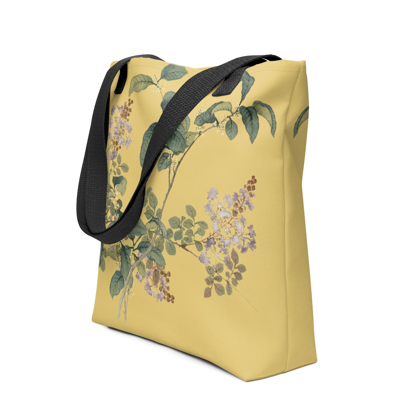 The Spirit of Flowers in Twelve Months｜Osmanthus and Crape Myrtle in Bloom｜Tote bag｜Gold