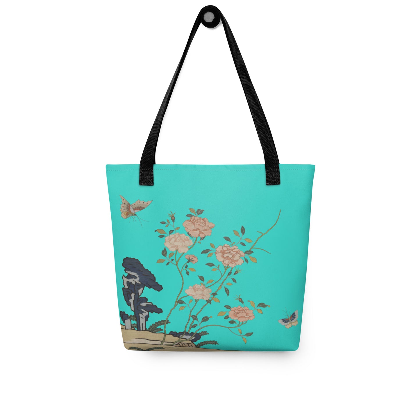 Kesi Flower Album｜Red Roses｜Tote bag｜Turquoise