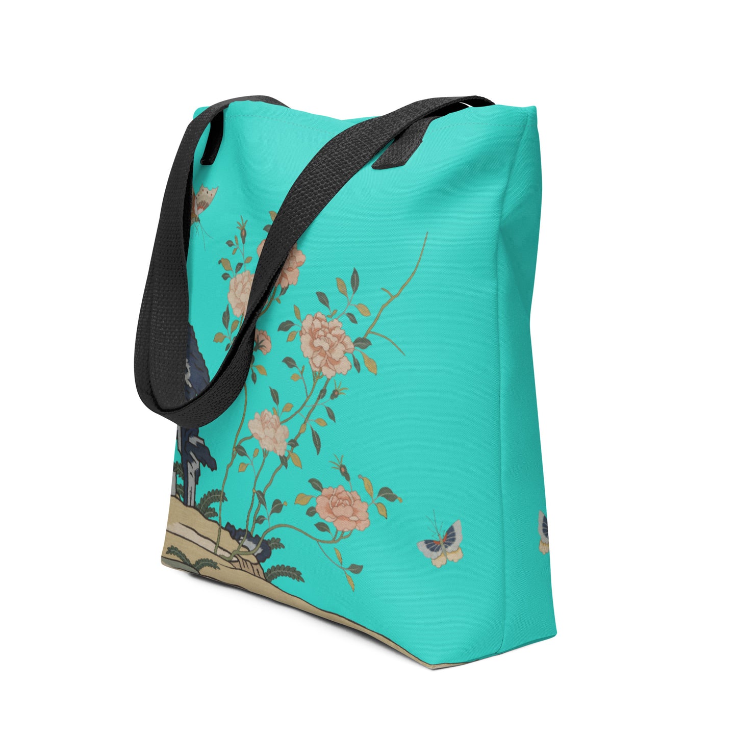 Kesi Flower Album｜Red Roses｜Tote bag｜Turquoise