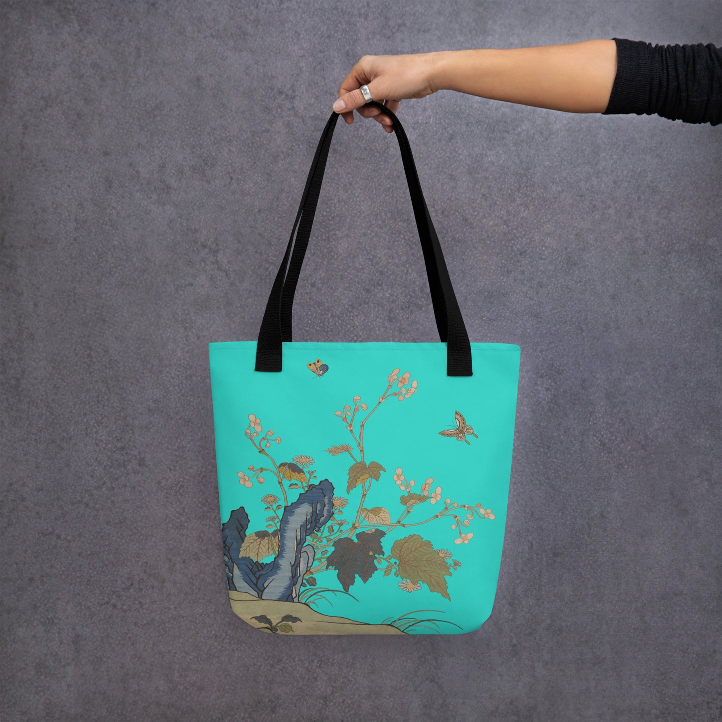 Kesi Flower Album｜Begonia Blossoms｜Tote bag｜Turquoise