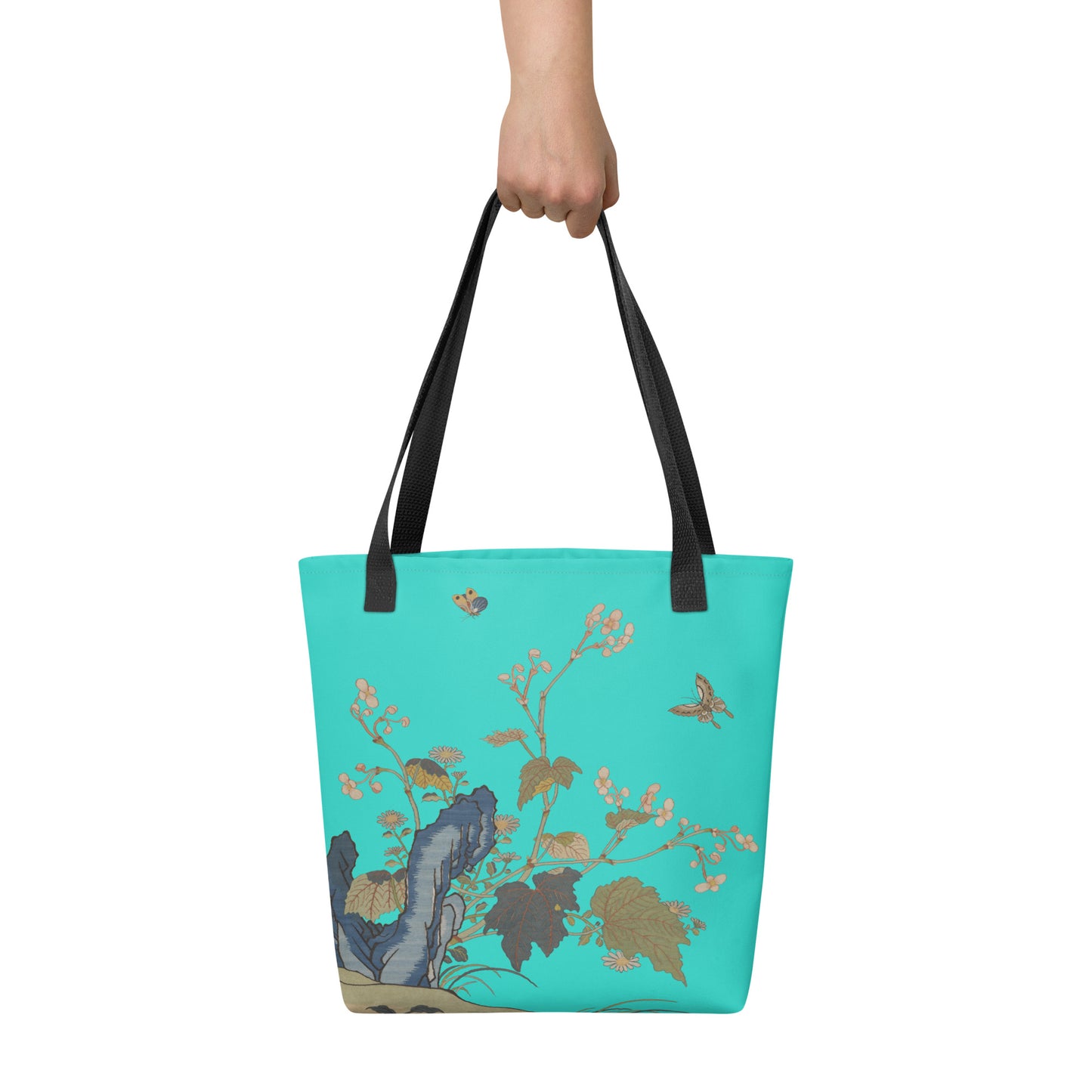 Kesi Flower Album｜Begonia Blossoms｜Tote bag｜Turquoise