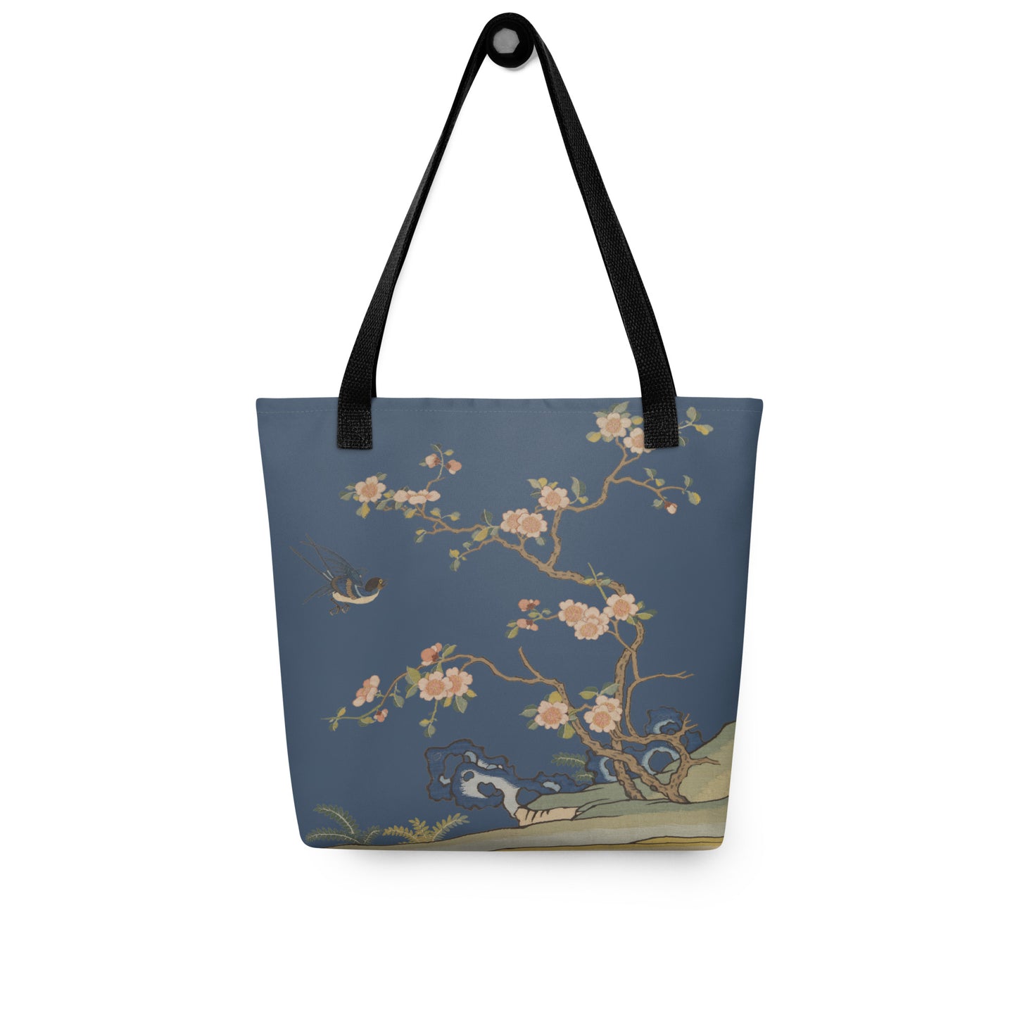 Kesi Flower Album｜Swallow in Flight, Harbinger of Spring｜Tote bag｜Dark blue