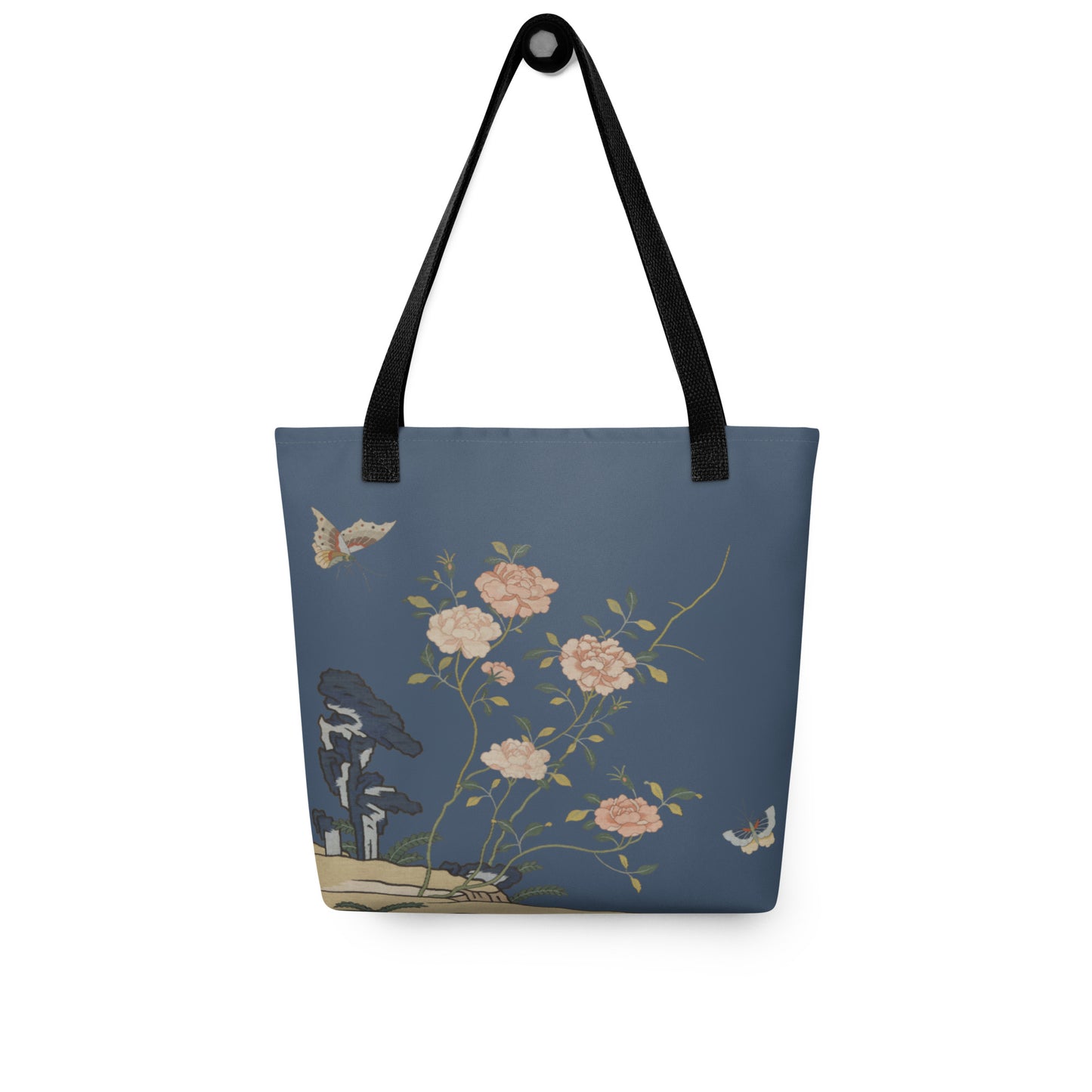 Kesi Flower Album｜Red Roses｜Tote bag｜Dark blue