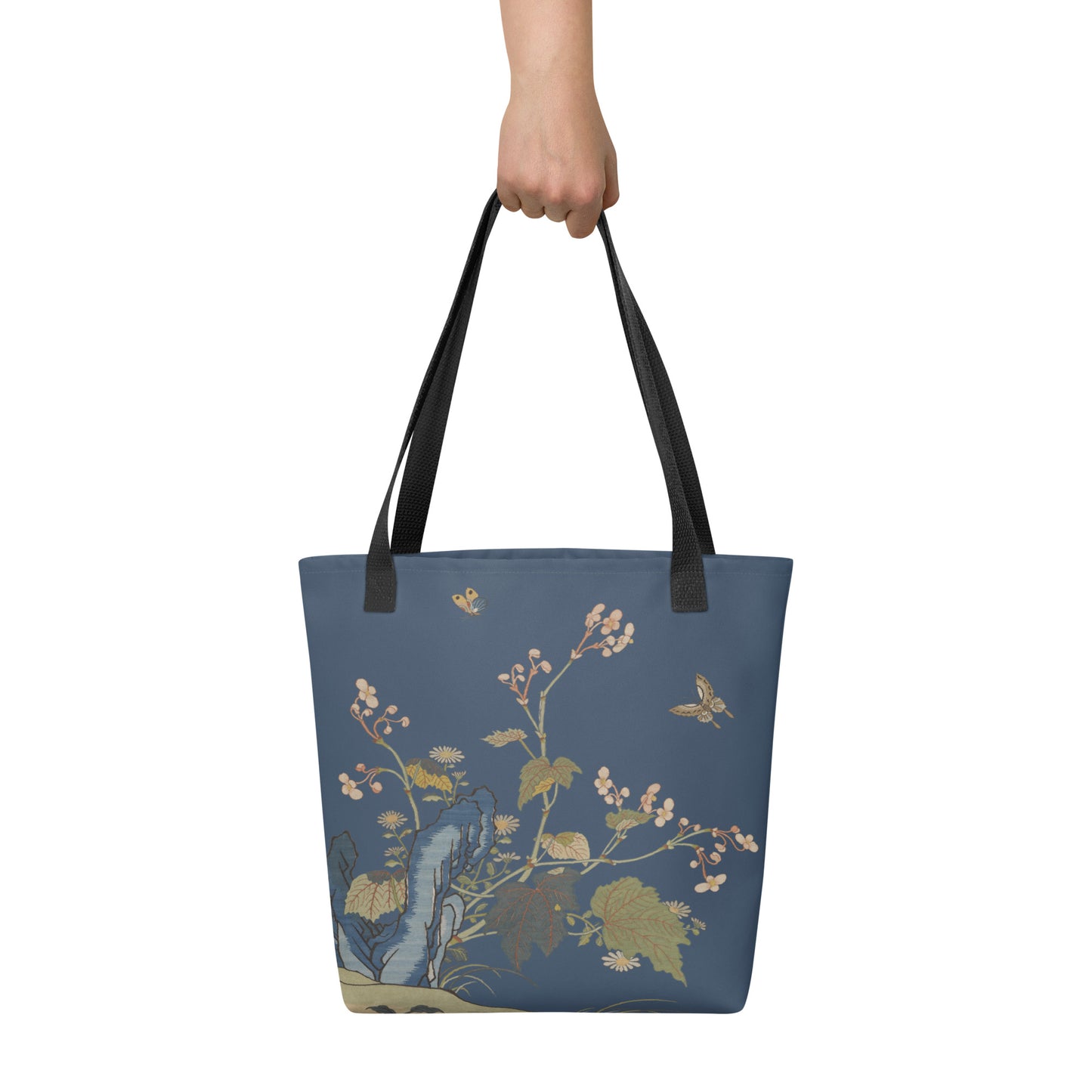 Kesi Flower Album｜Begonia Blossoms｜Tote bag｜Dark blue