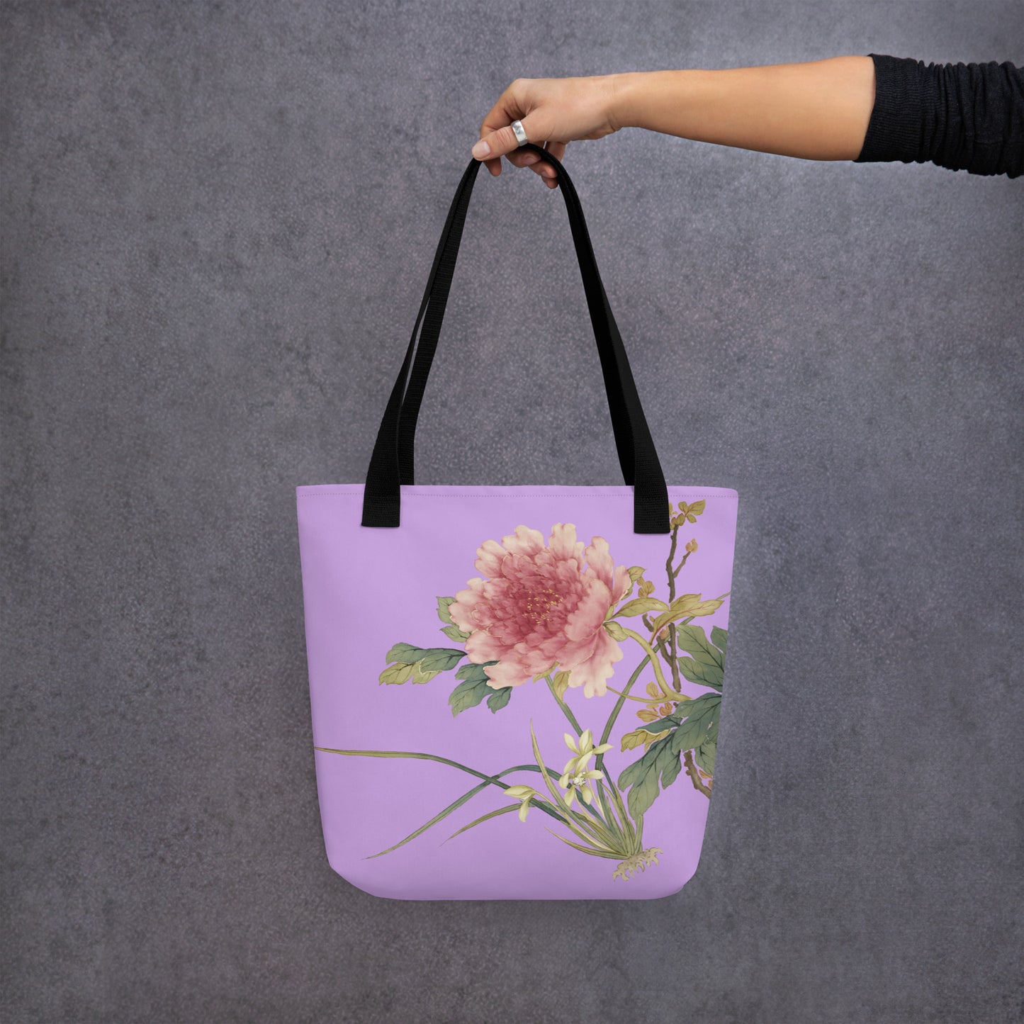 The Spirit of Flowers in Twelve Months｜Orchid and Tree Peony in Bloom｜Tote bag｜Lilac