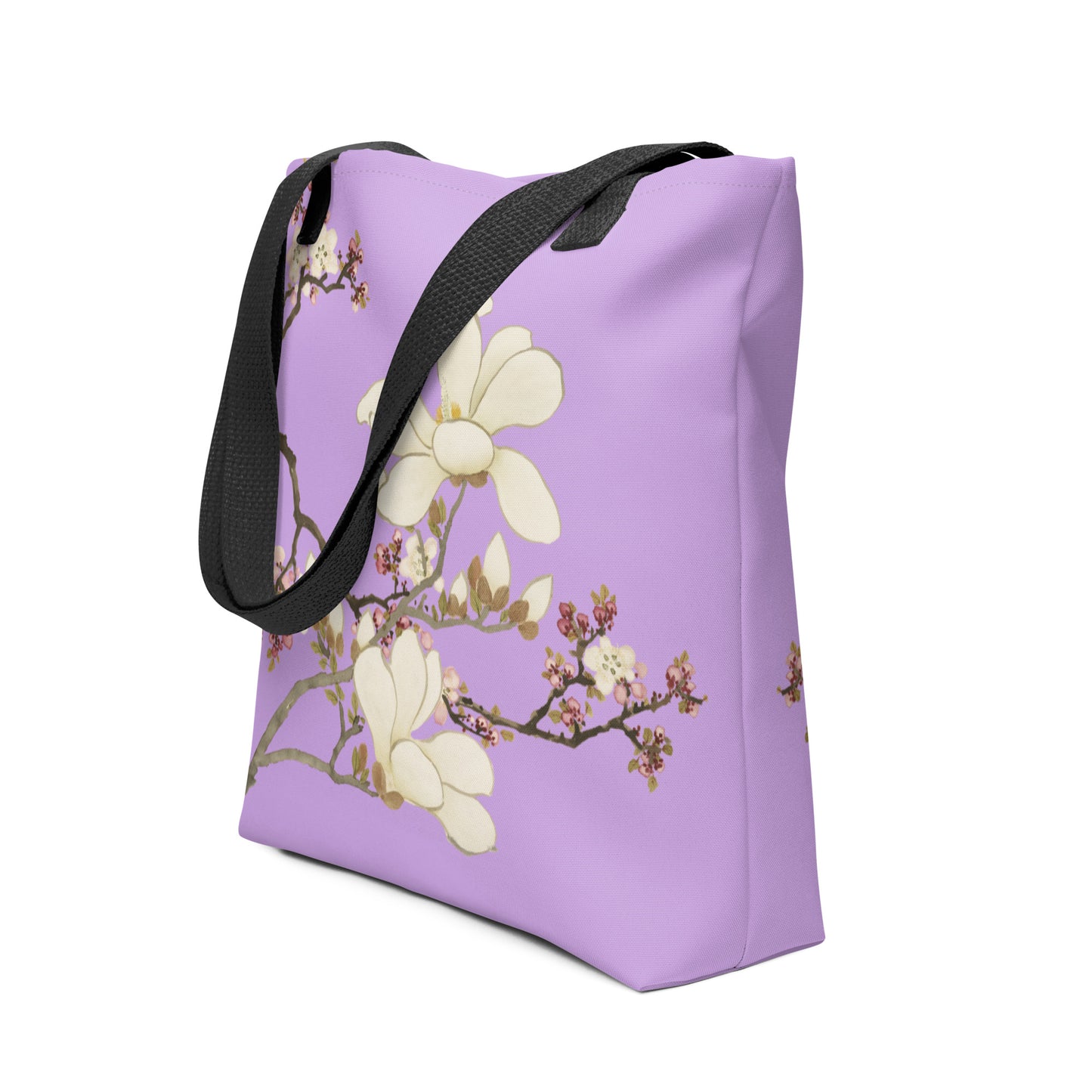 The Spirit of Flowers in Twelve Months｜Apricot and Lily Magnolia in Blossom｜Tote bag｜Lilac