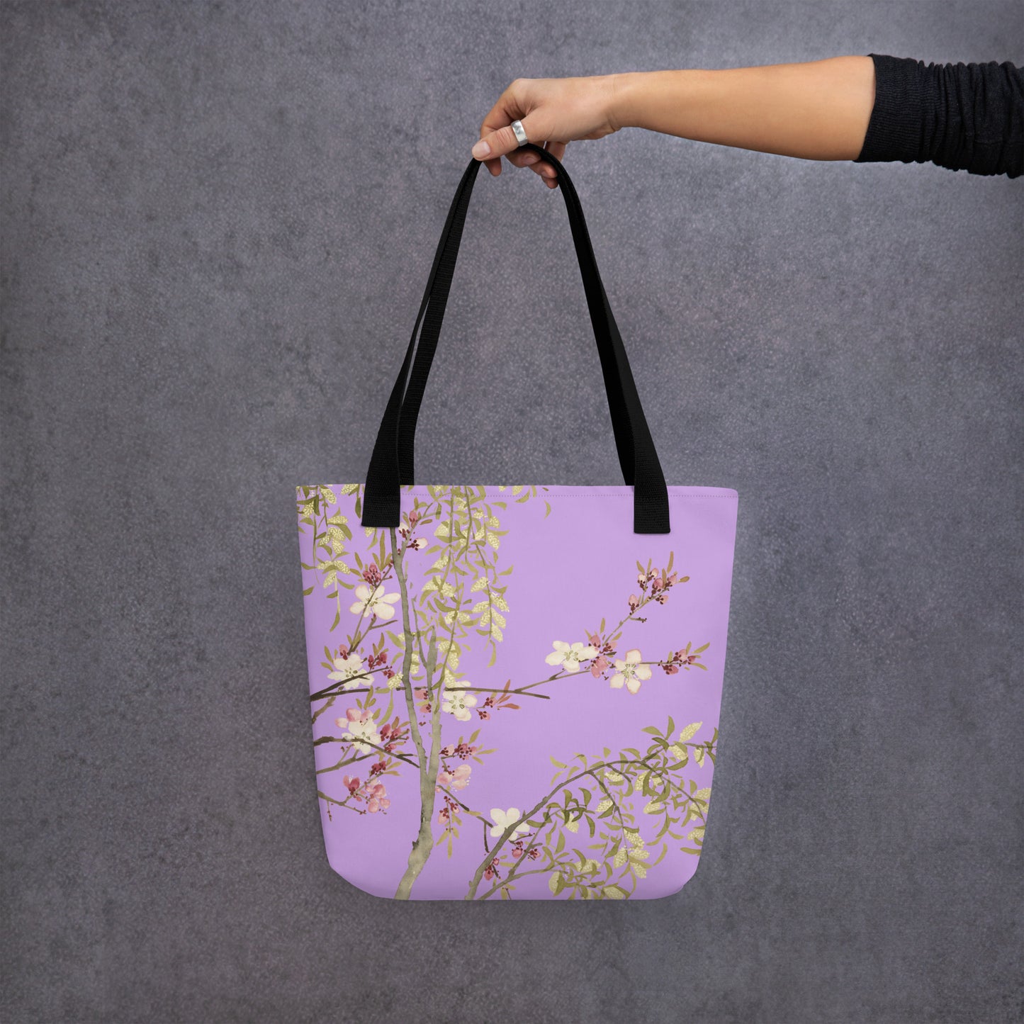 The Spirit of Flowers in Twelve Months｜Willow and Peach Blossom｜Tote bag｜Lilac