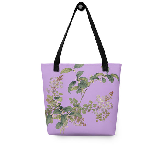 The Spirit of Flowers in Twelve Months｜Osmanthus and Crape Myrtle in Bloom｜Tote bag｜Lilac