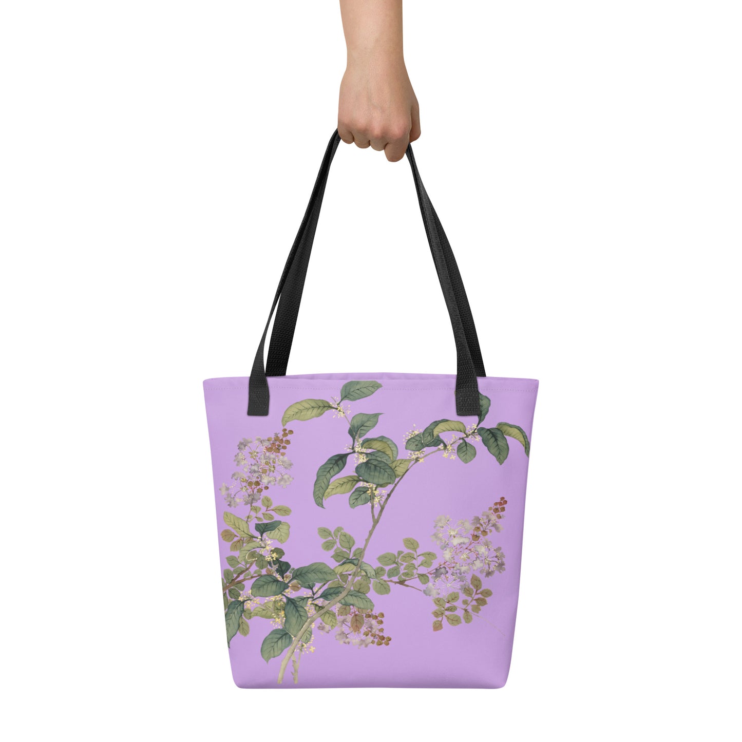 The Spirit of Flowers in Twelve Months｜Osmanthus and Crape Myrtle in Bloom｜Tote bag｜Lilac