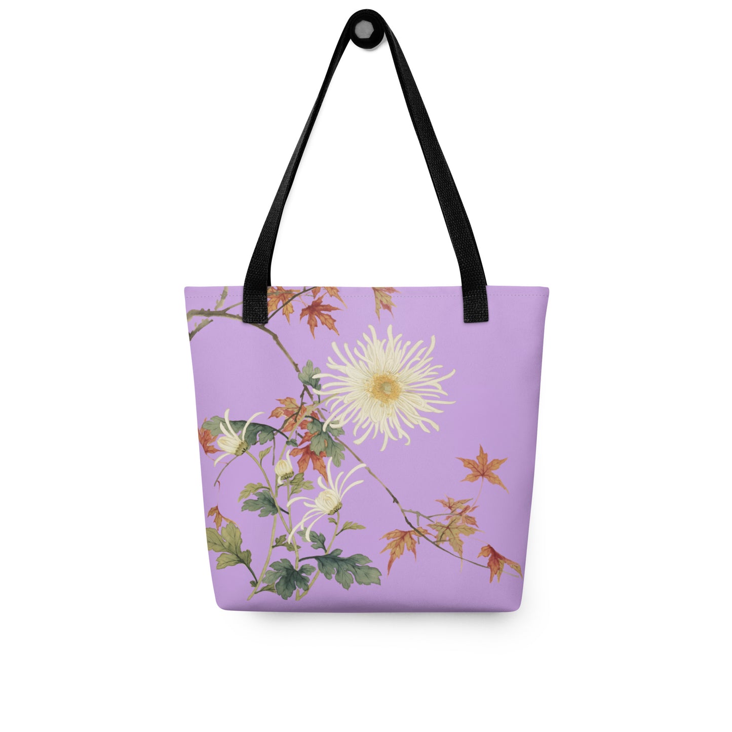 The Spirit of Flowers in Twelve Months｜Blooming Chrysanthemum and Maple Leaves｜Tote bag｜Lilac