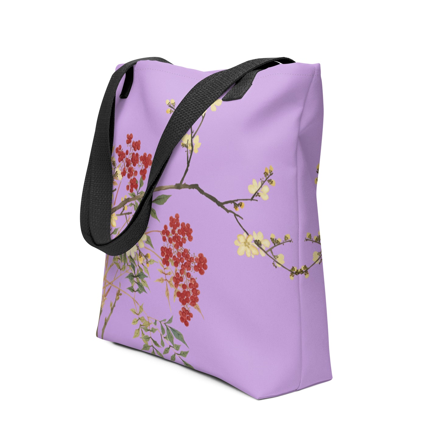 The Spirit of Flowers in Twelve Months｜Blooming Wintersweet and Heavenly Bamboo｜Tote bag｜Lilac