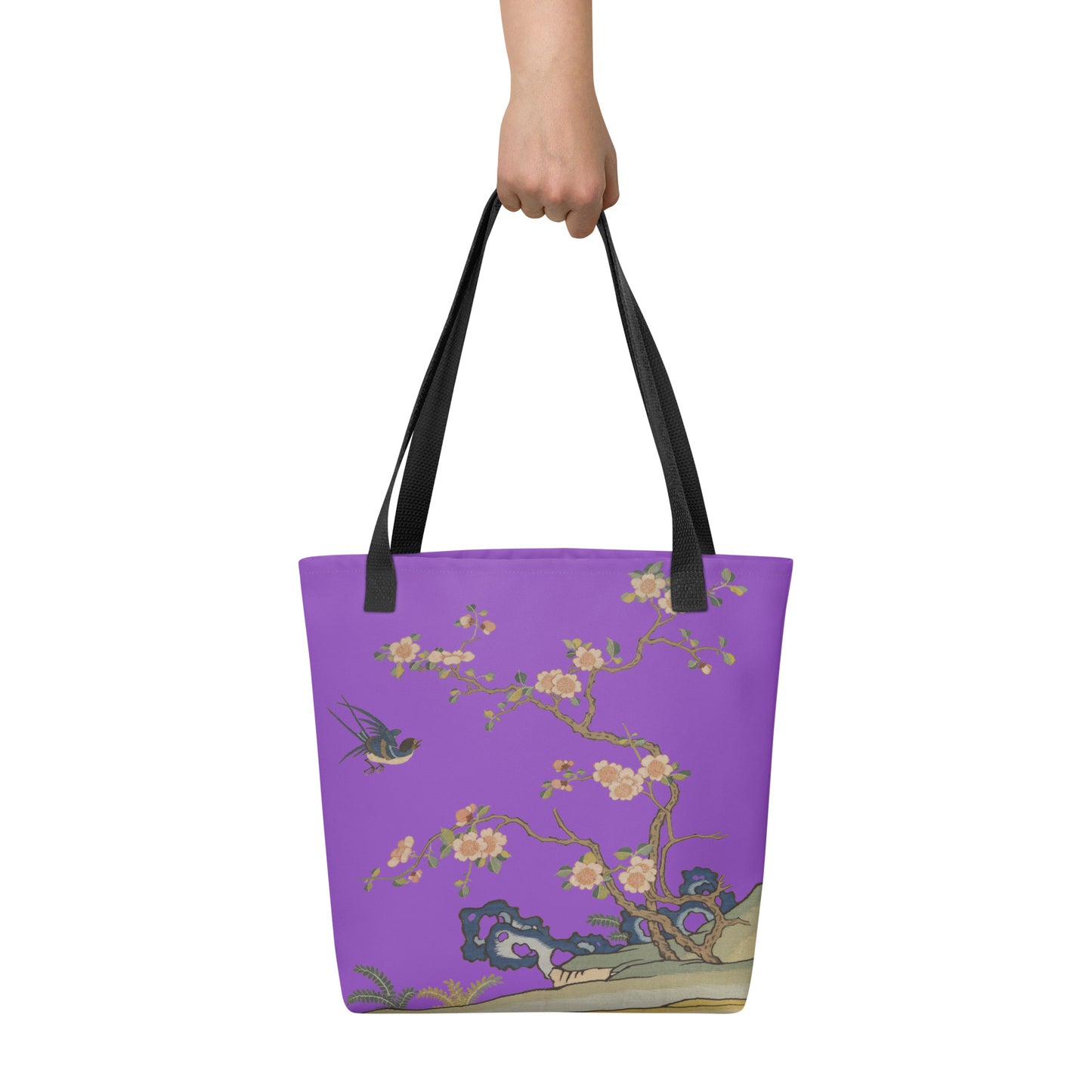 Kesi Flower Album｜Swallow in Flight, Harbinger of Spring｜Tote bag｜Purple