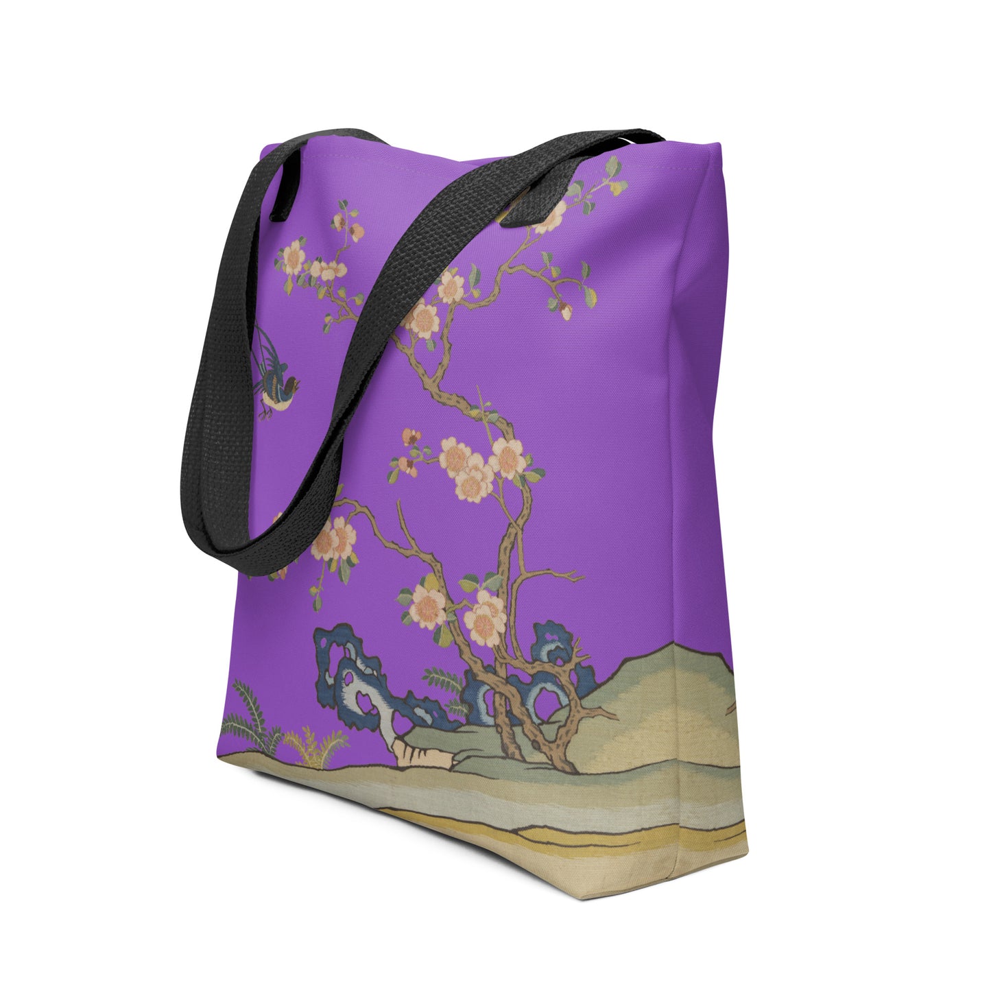 Kesi Flower Album｜Swallow in Flight, Harbinger of Spring｜Tote bag｜Purple