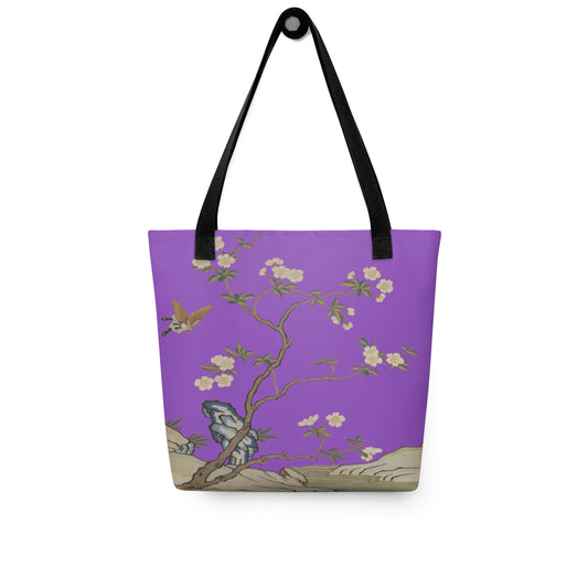 Kesi Flower Album｜Plum Blossoms and Butterfly｜Tote bag｜Purple