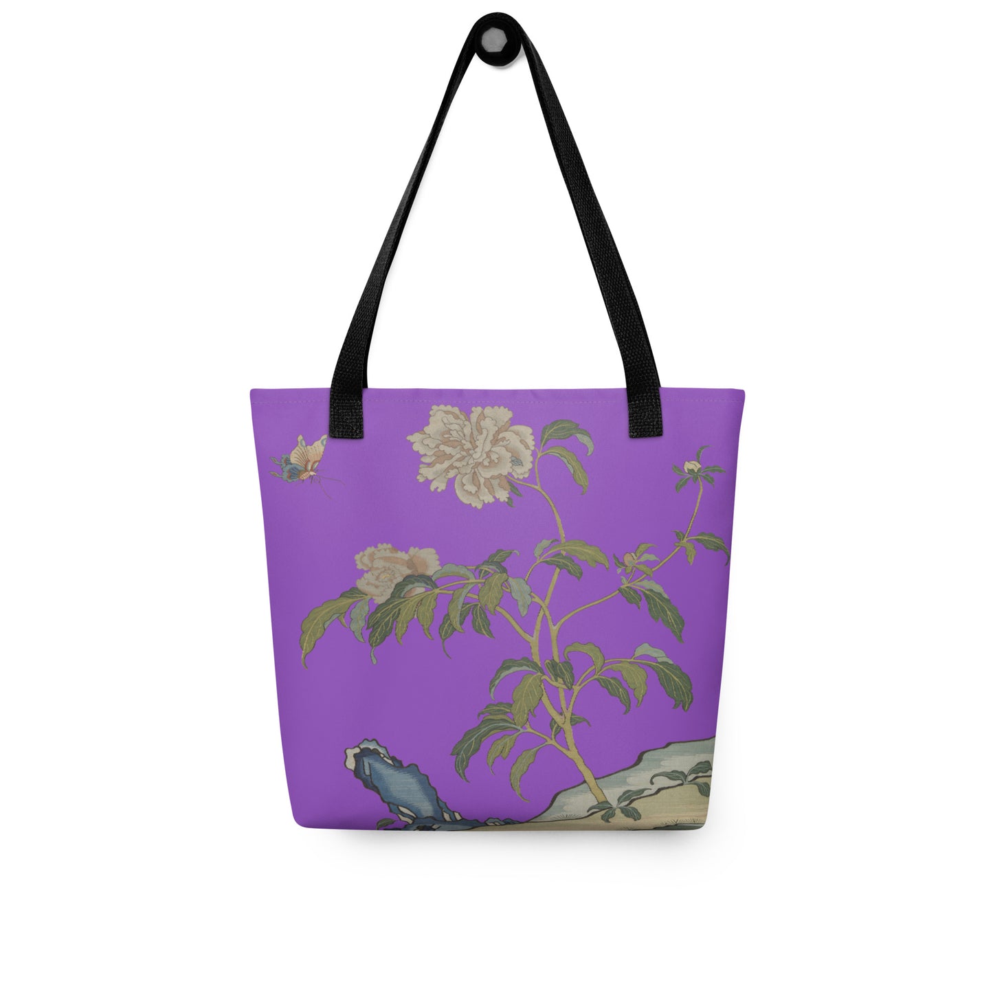 Kesi Flower Album｜Peonies and Butterfly｜Tote bag｜Purple