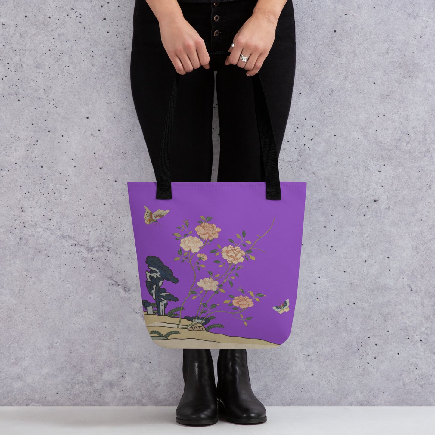 Kesi Flower Album｜Red Roses｜Tote bag｜Purple