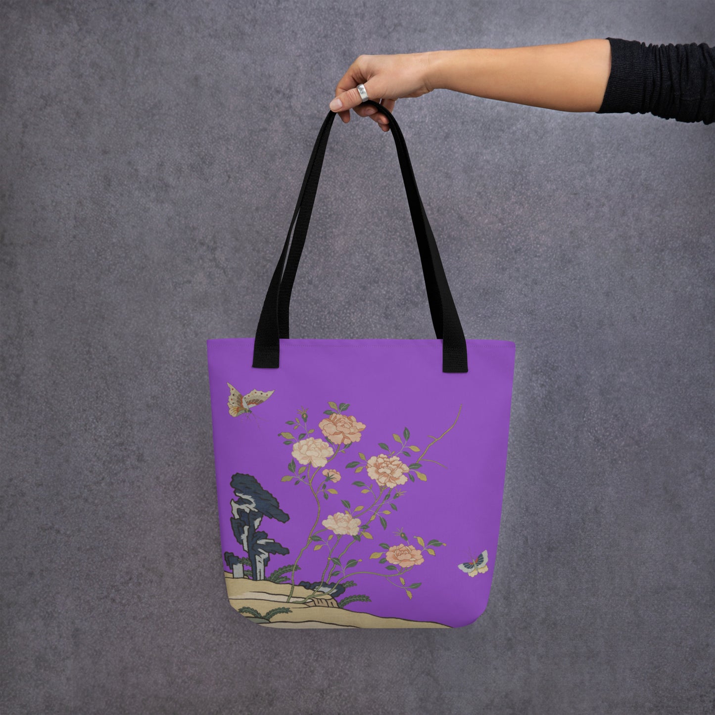 Kesi Flower Album｜Red Roses｜Tote bag｜Purple