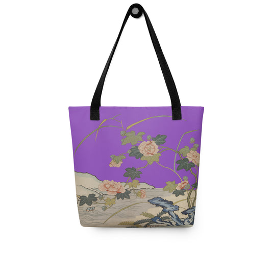 Kesi Flower Album｜Hibiscus by the Water｜Tote bag｜Purple