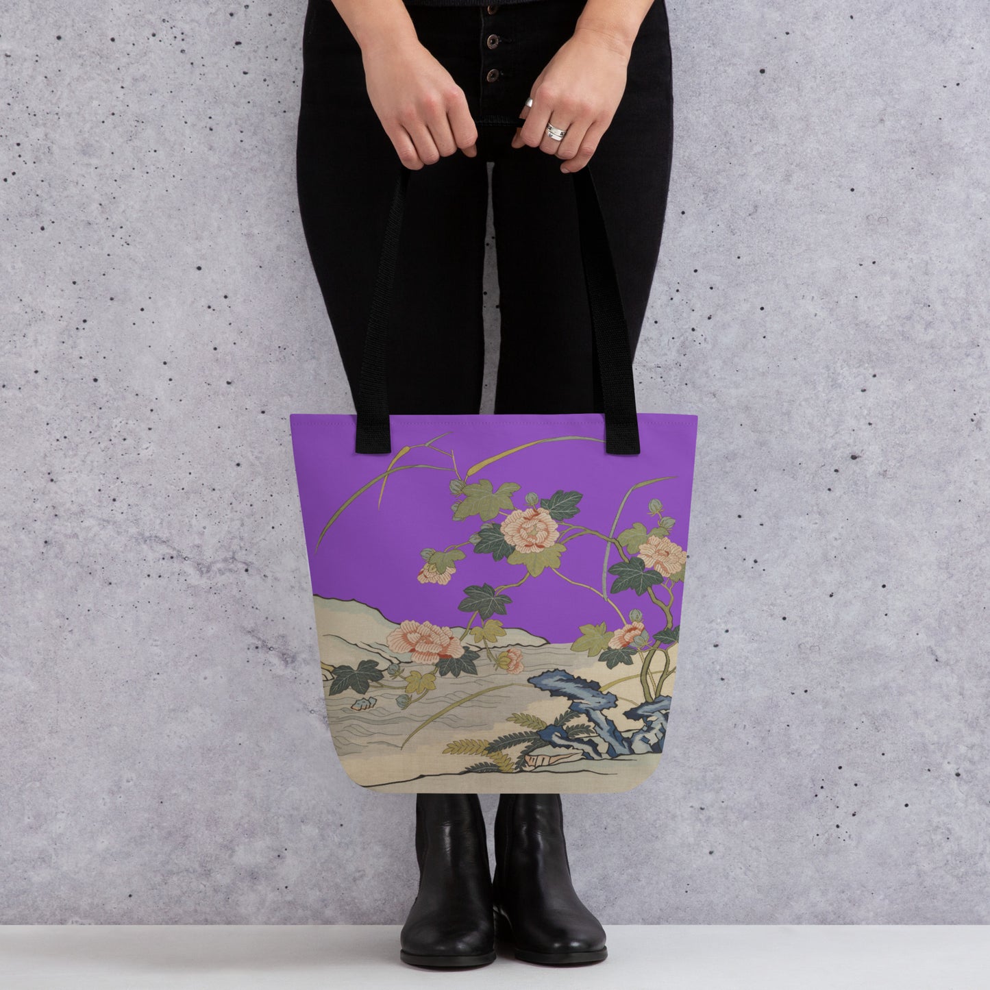 Kesi Flower Album｜Hibiscus by the Water｜Tote bag｜Purple